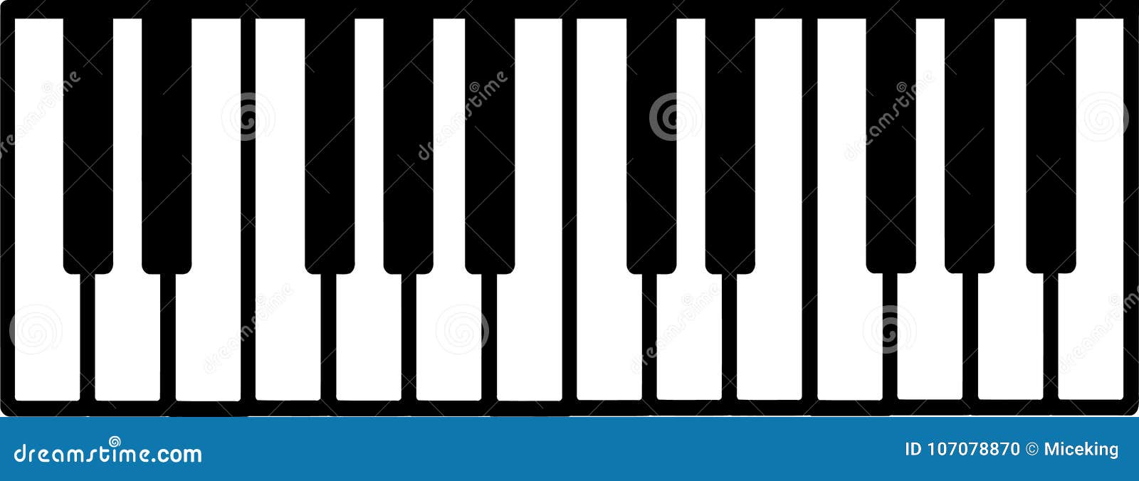 Клавиатура фортепиано 2 октавы распечатать
