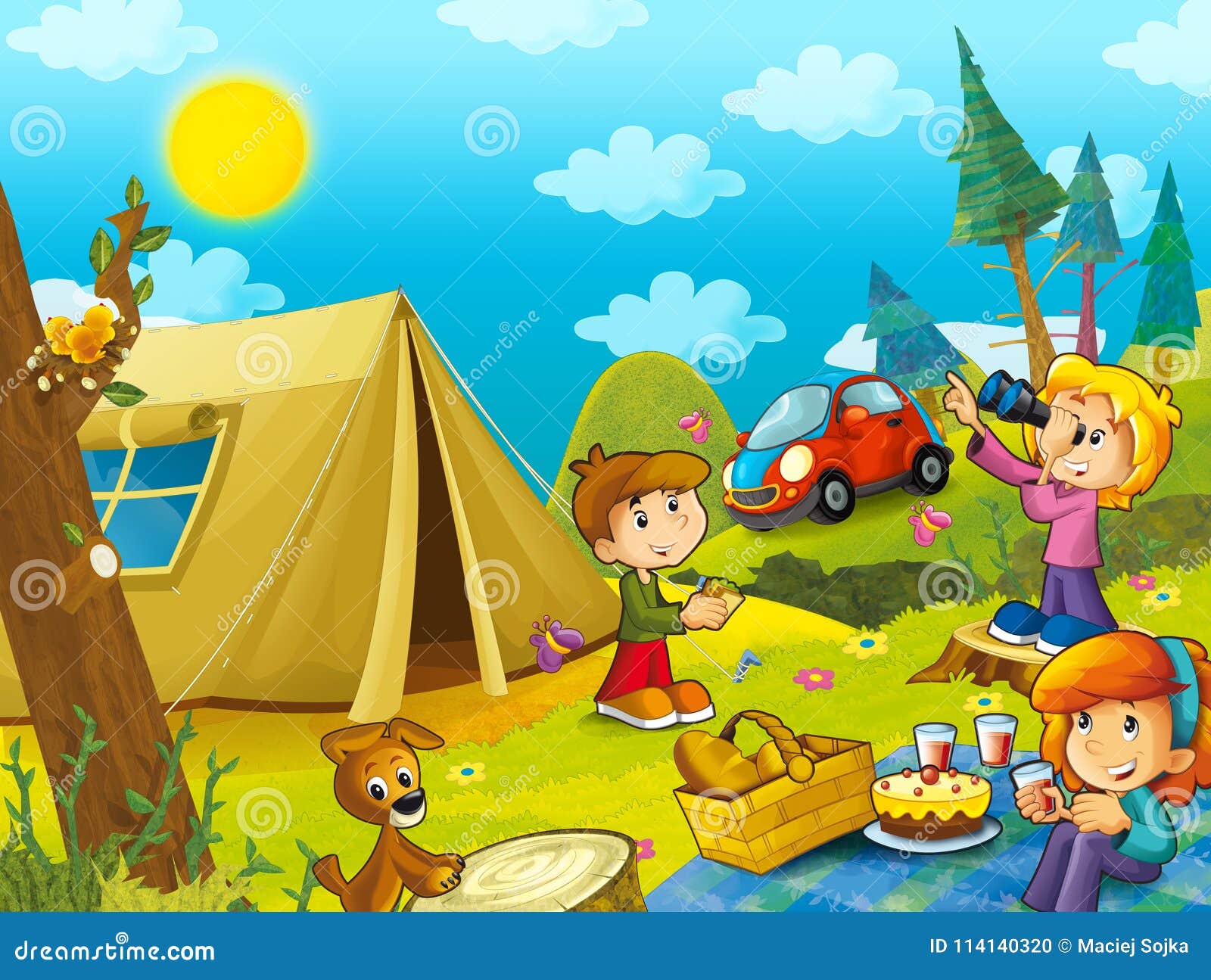 Picnic picture for kids