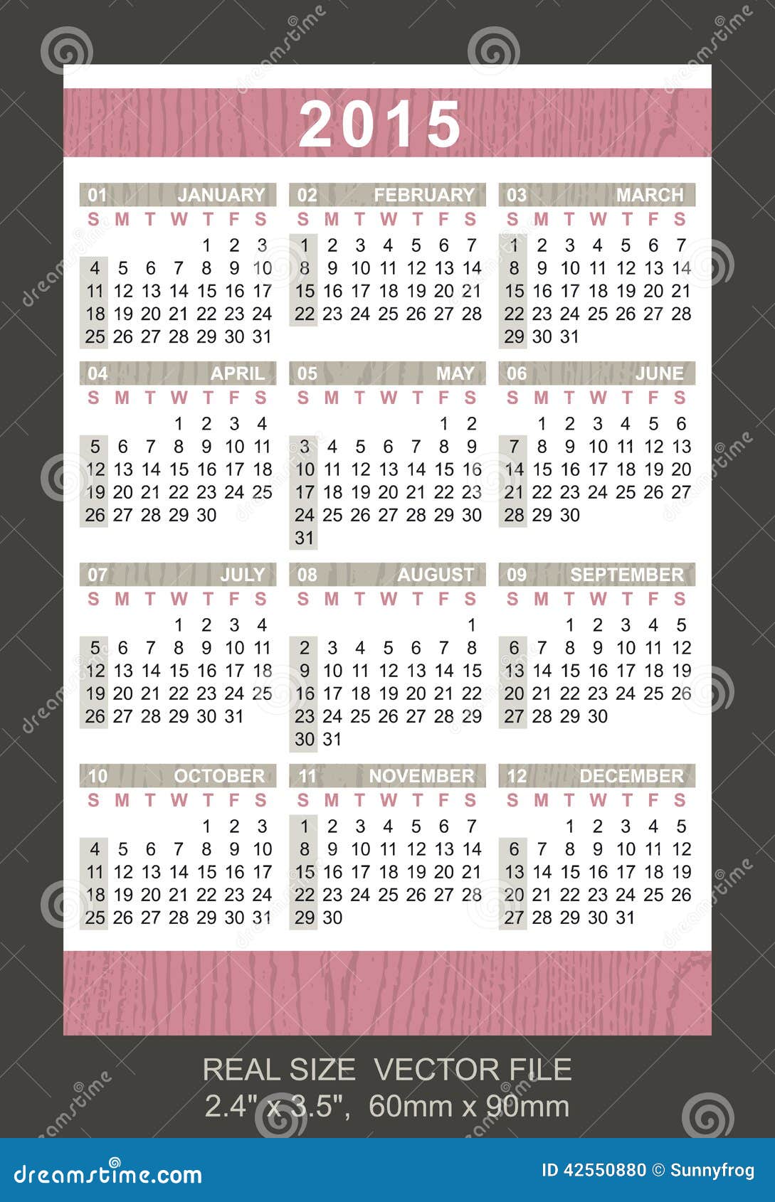 口袋日历2015年图片