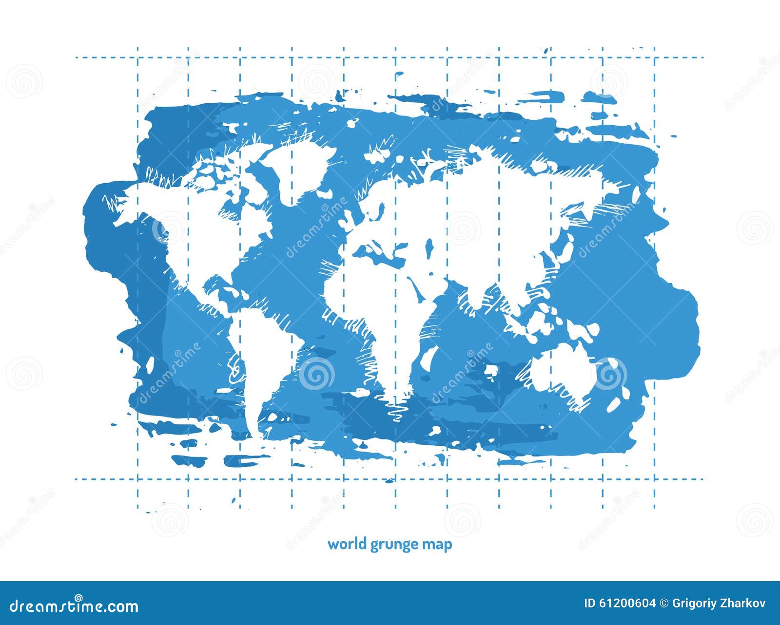 世界地图水彩例证.图片