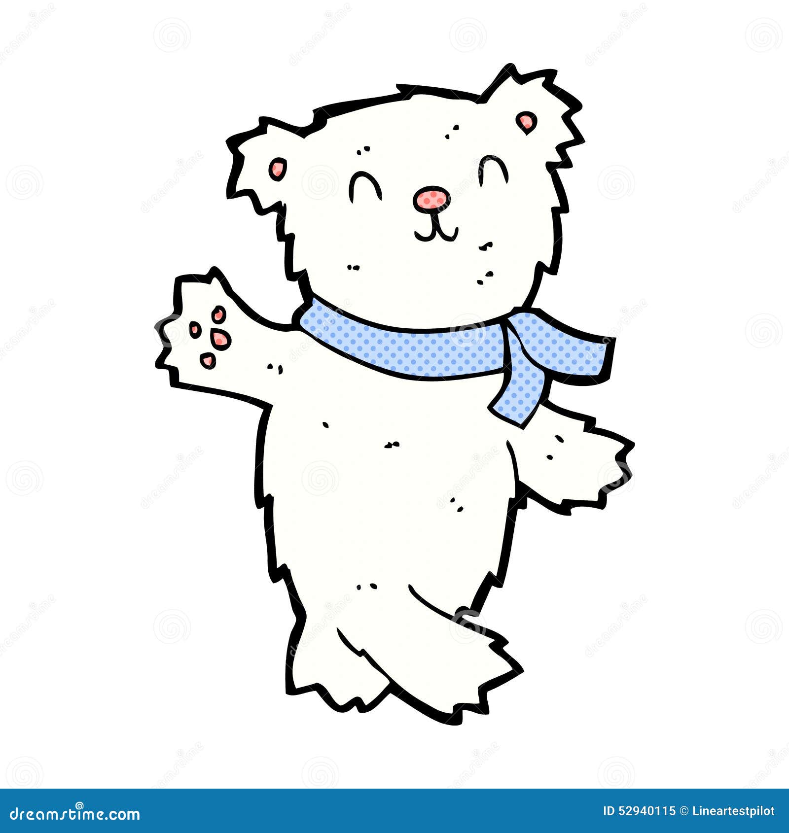 挥动火箭的漫画书样式动画片减速的女用连杉狮子北极熊.衬裤大师怪物堂图片