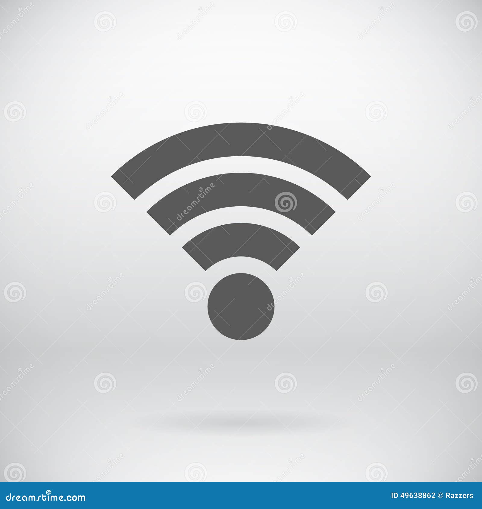 平的wifi标志传染媒介网络连接标志背景的例证.图片