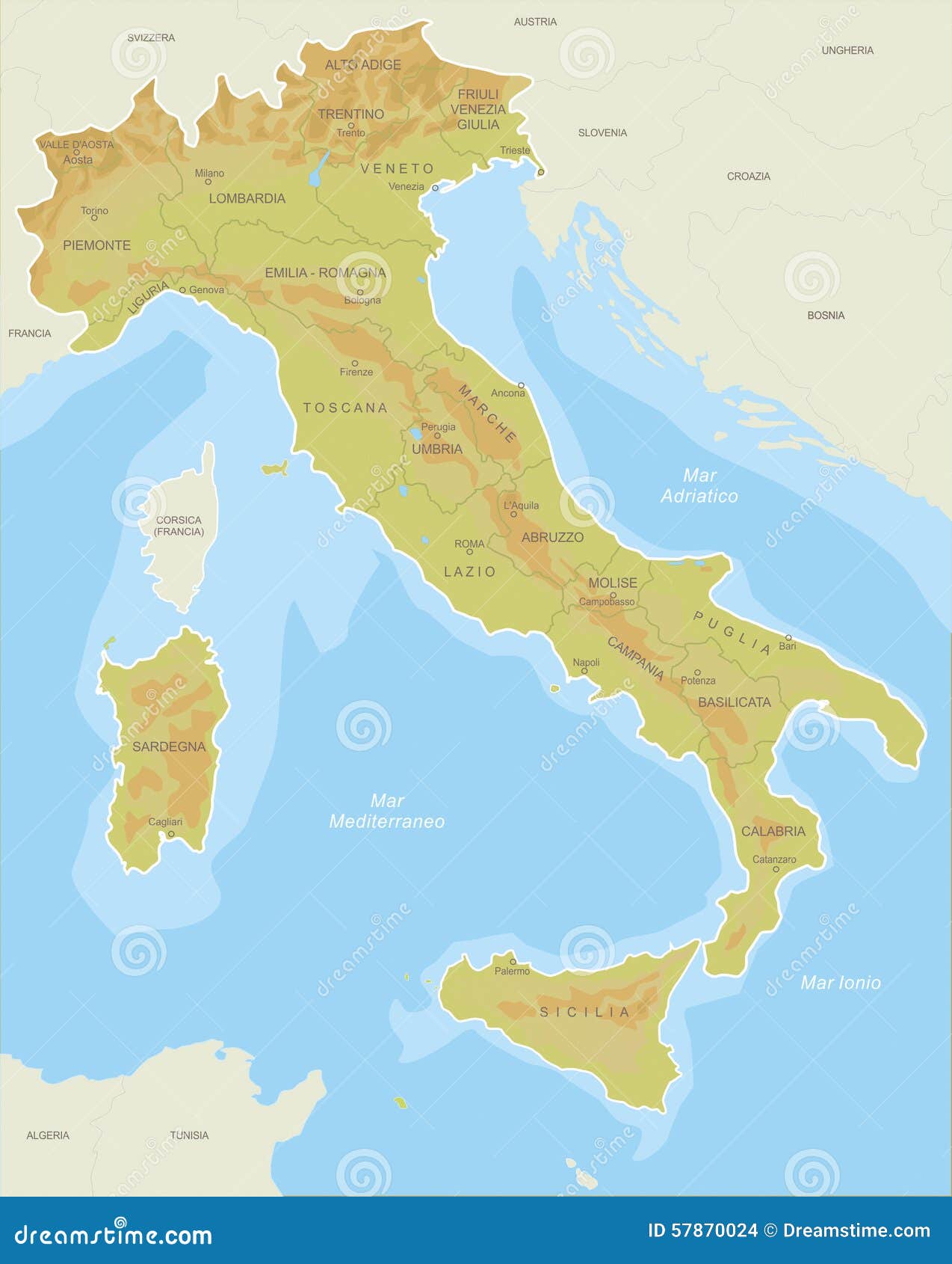 意大利的地图图片