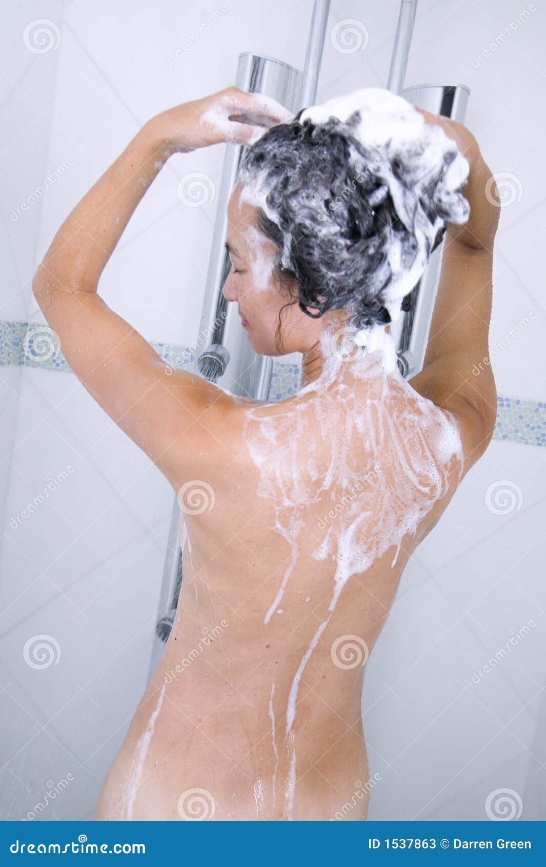 Asian Woman In Shower 22