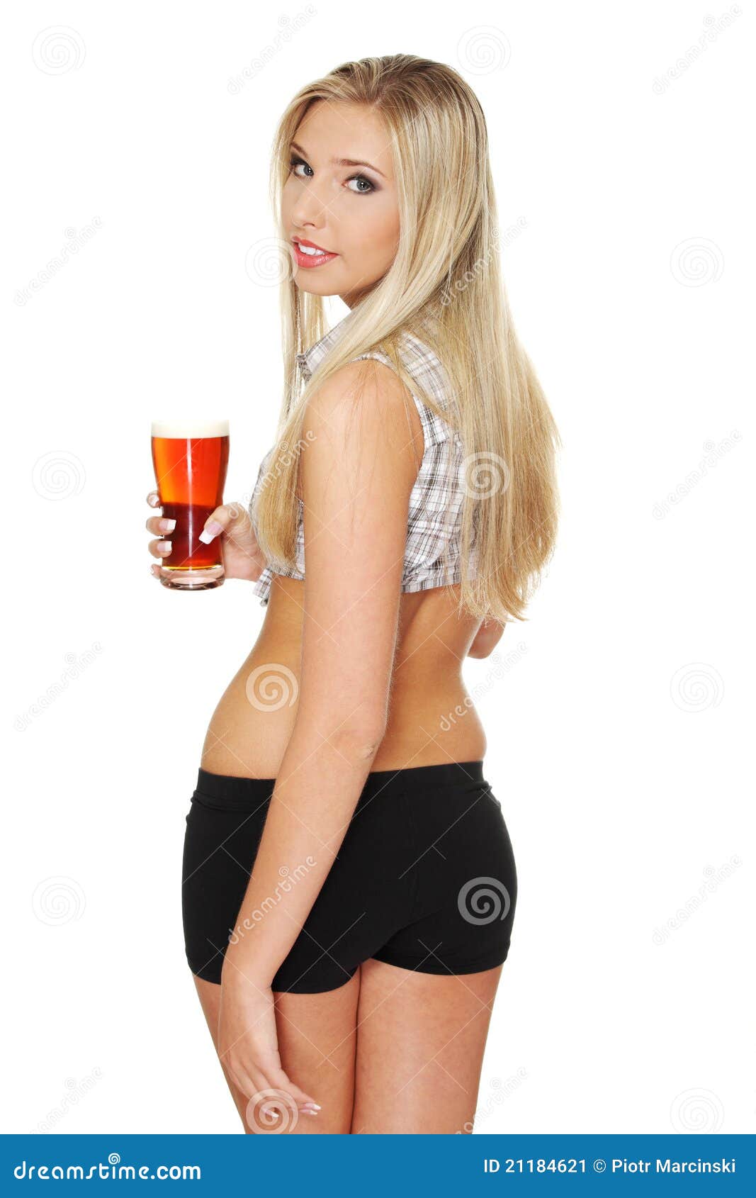 To Upset Beautiful Woman Beer 82