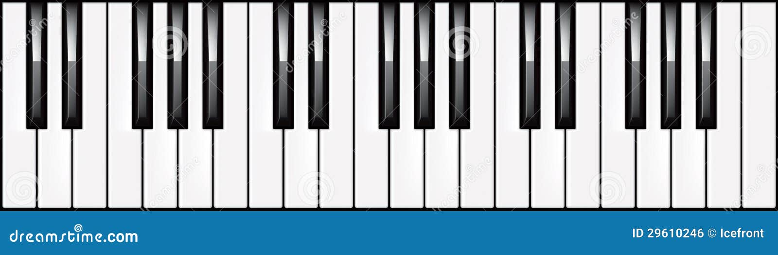 3-octave Piano Keyboard Illustration Royalty Free Stock Image - Image
