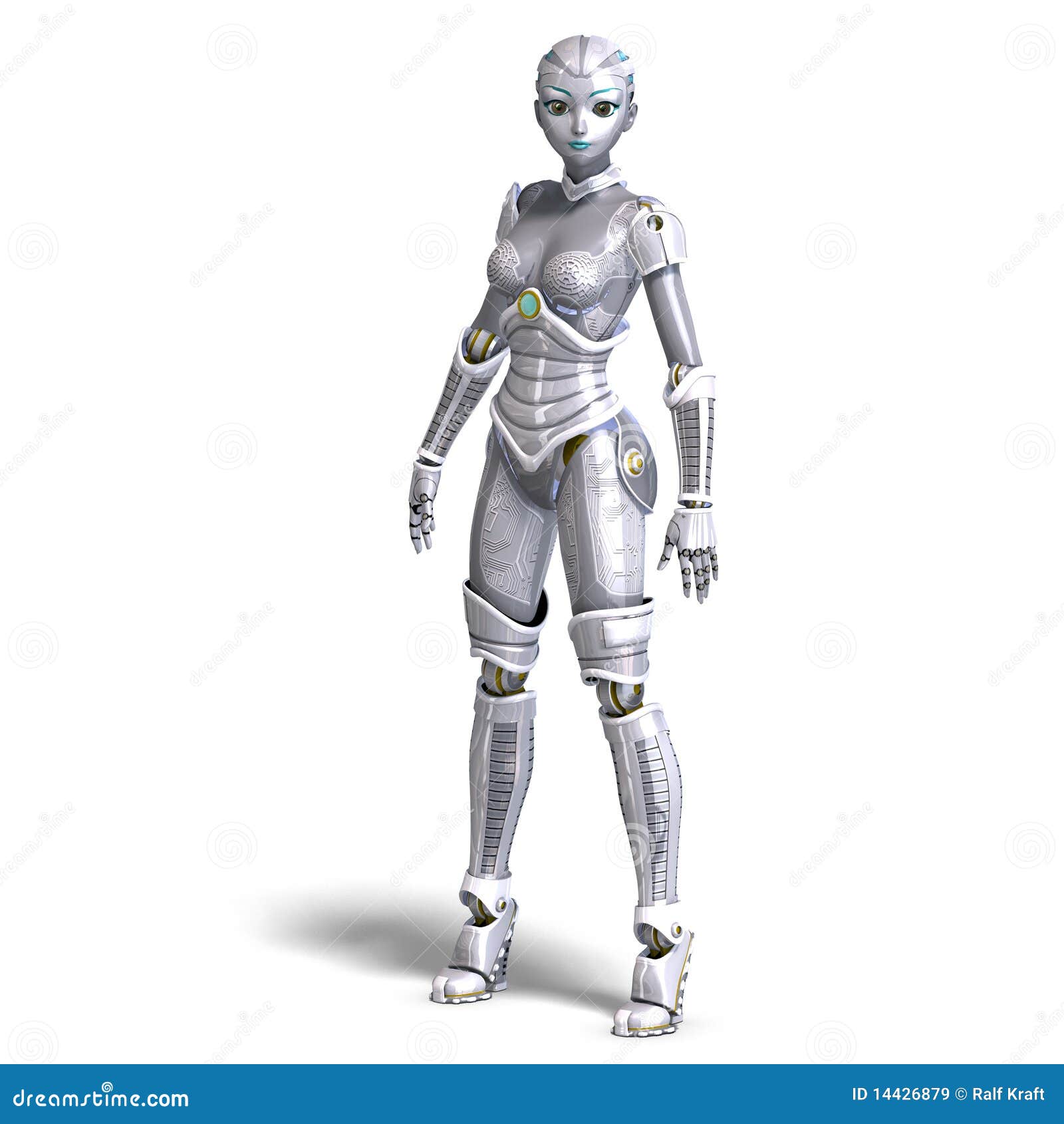 3d女性磁性性感在路径翻译机器人金属的原理影子.感应三线开关剪报白色图片