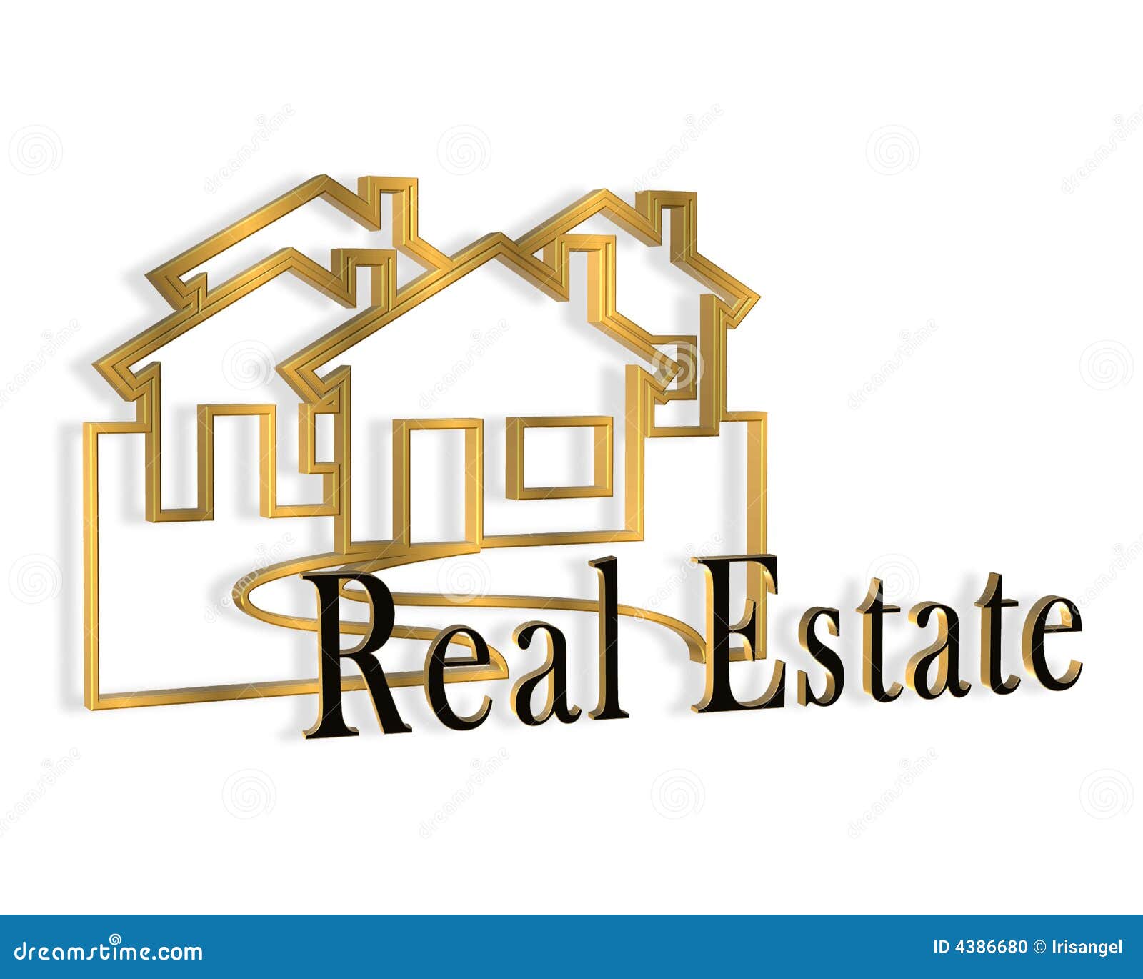 Dimensional Logo for Real Estate business cards or advertisement 