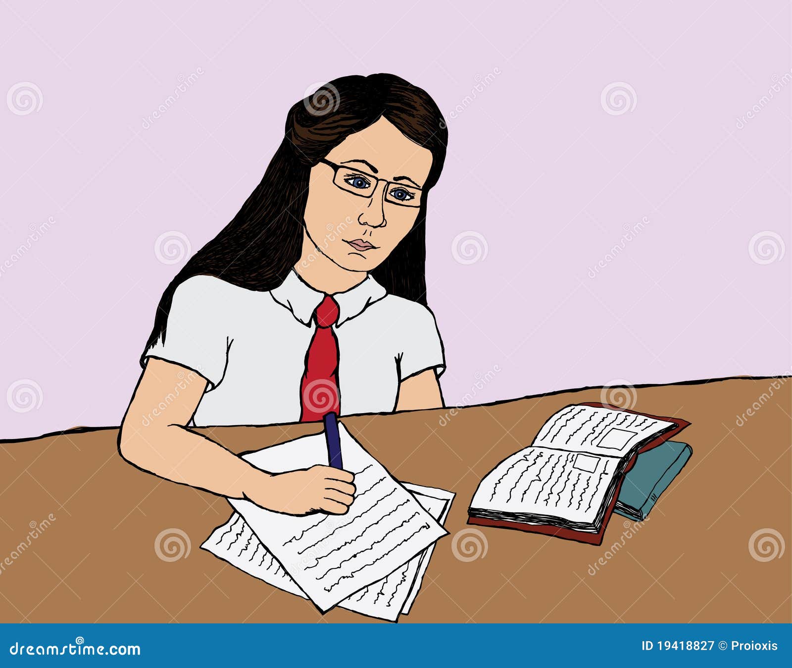 clipart girl studying - photo #11