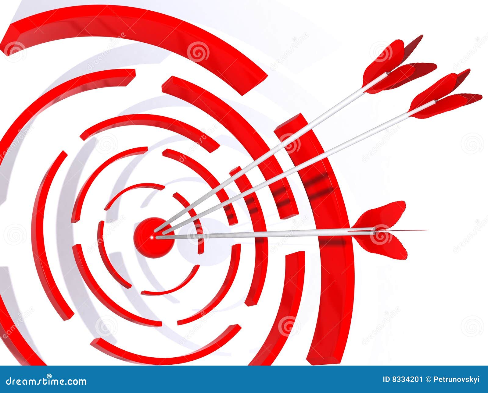 Abstract 3D A Target Stock Image Image 8334201