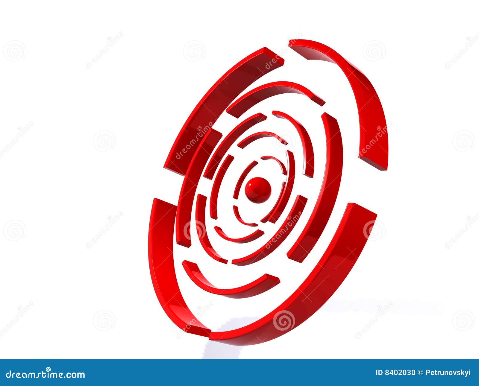 Abstract 3D A Target Stock Photo Image 8402030