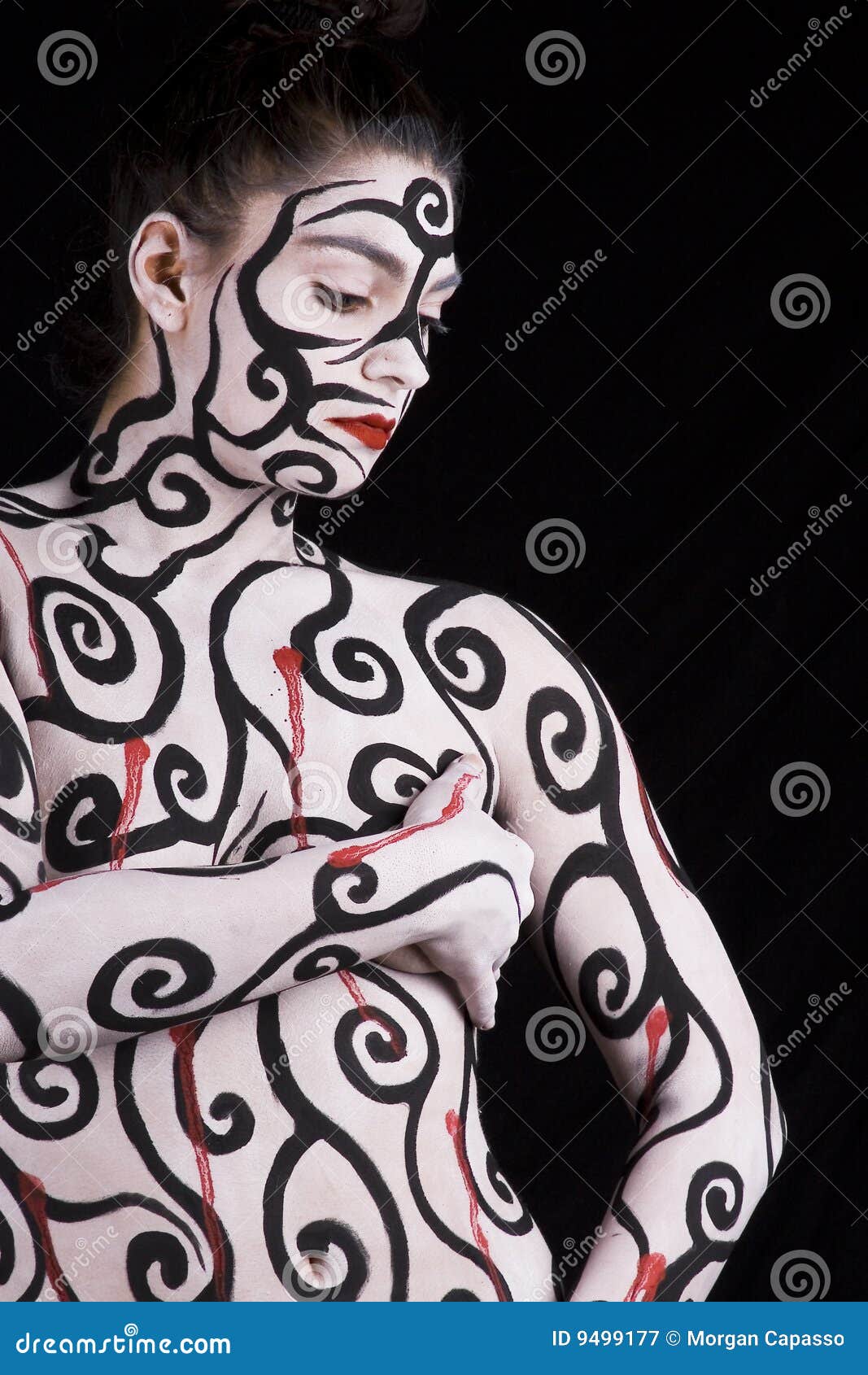 Abstract Body Painting Royalty Free Stock Photography
