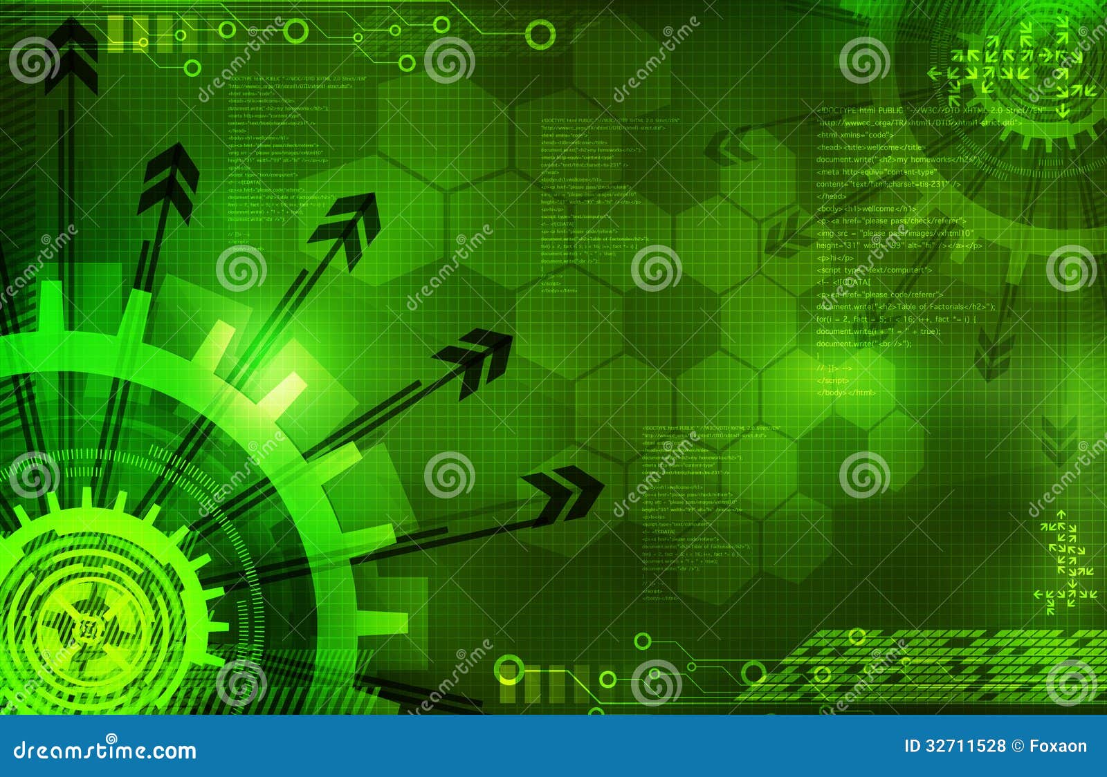 Information Technology Banner Green