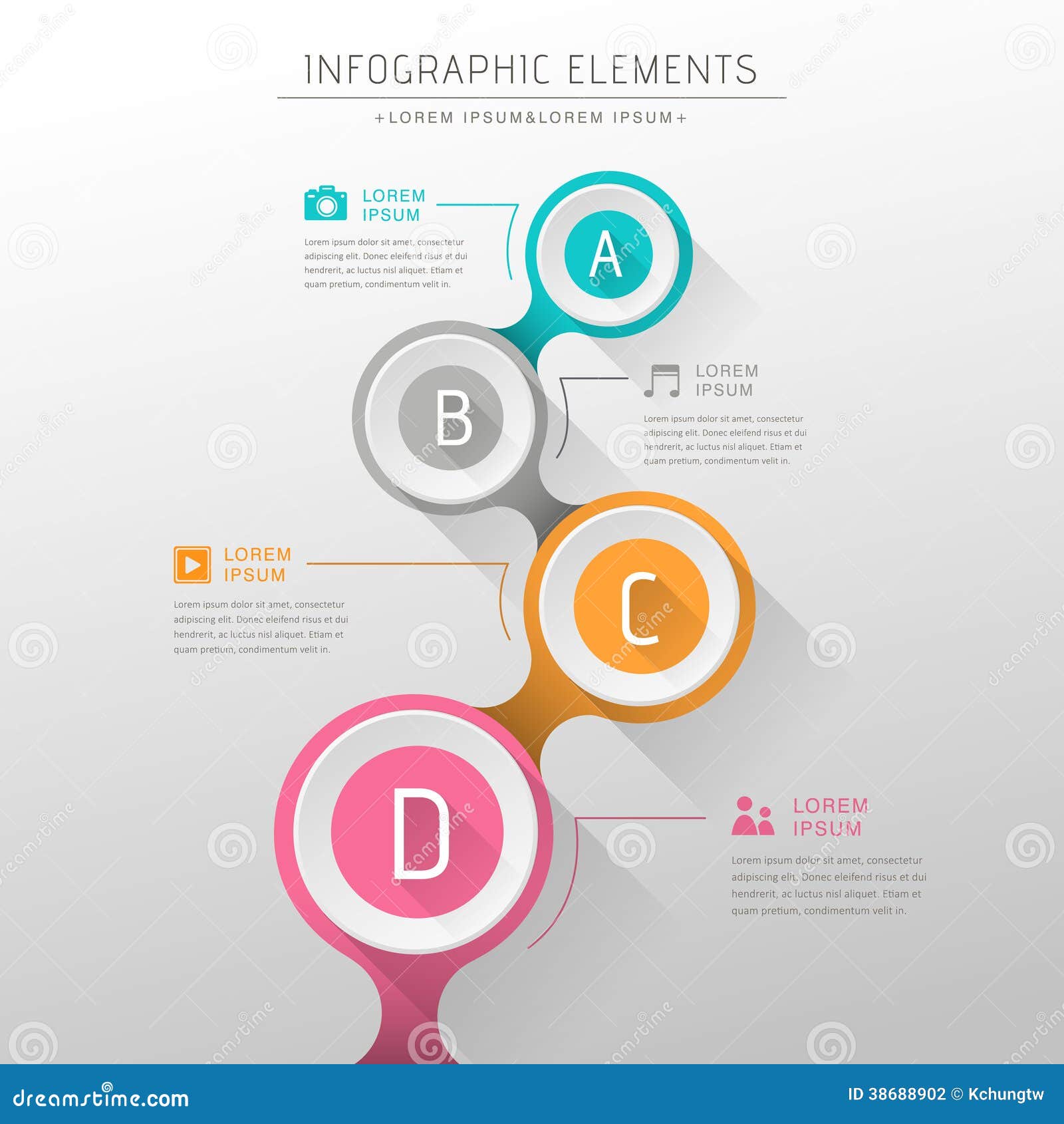 Abstract Flow Chart Infographics Stock Photography - Image ...