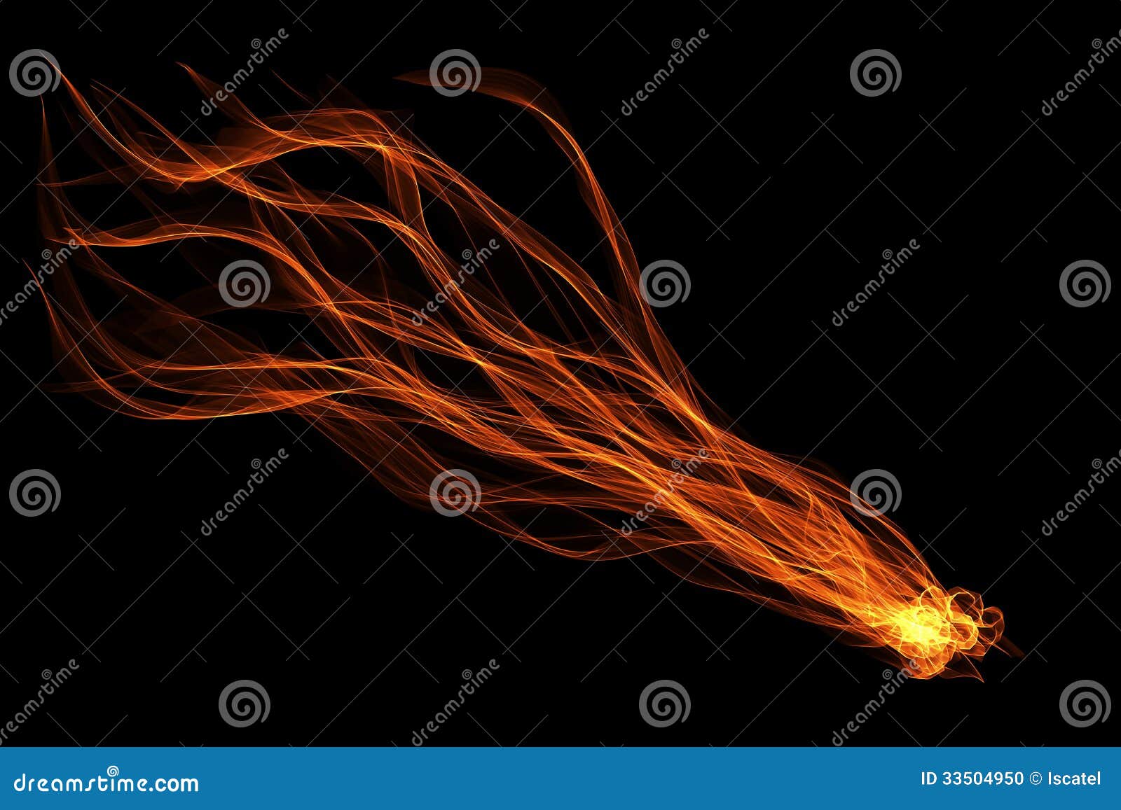 Abstract Ribbon Flame Stock Photo - Image: 33504950