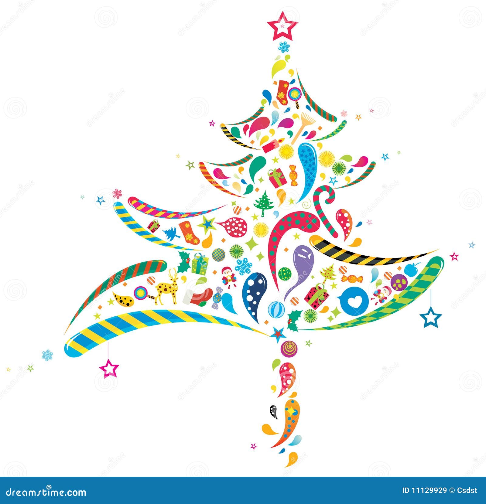 abstract christmas tree clip art free - photo #15