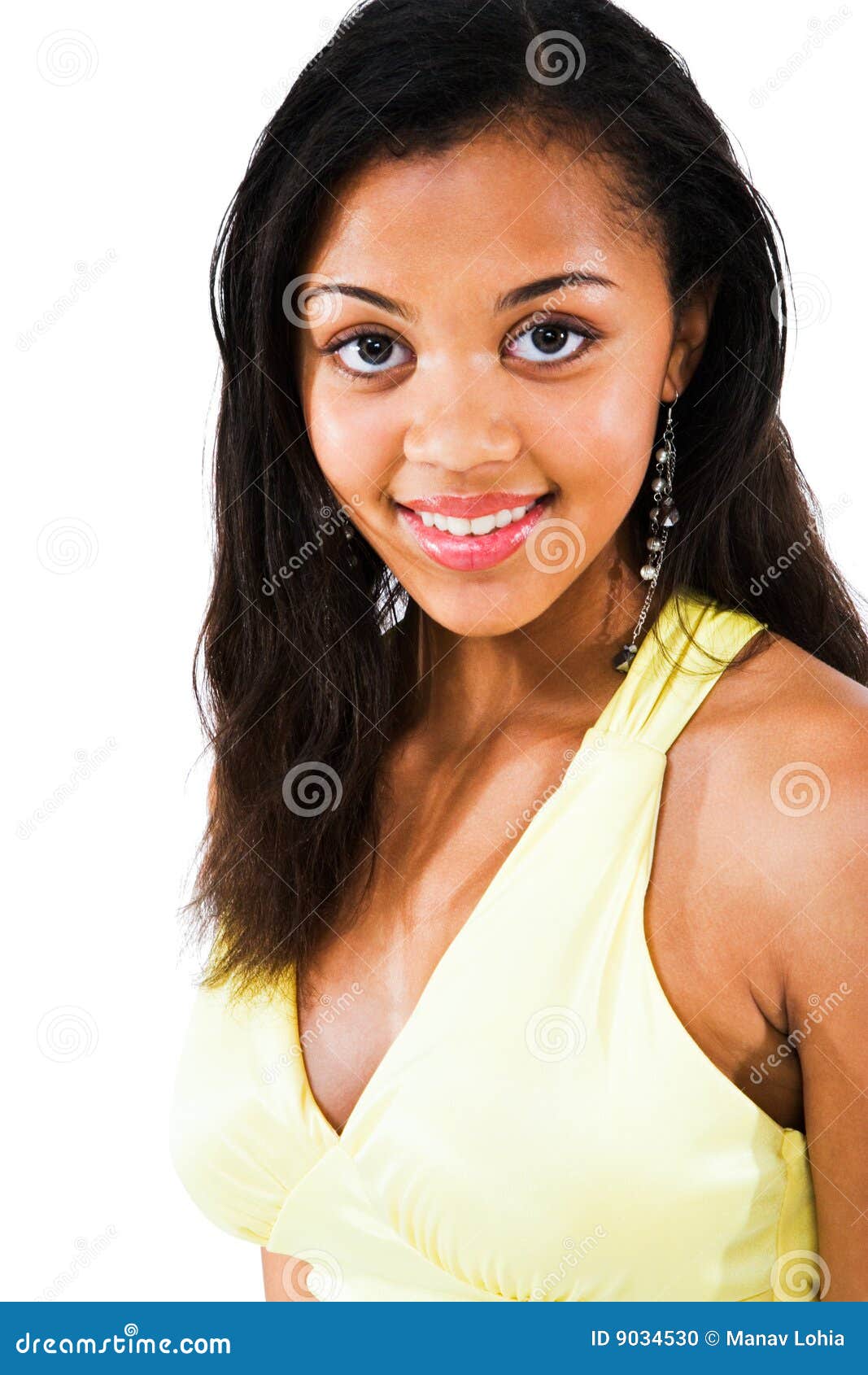 Smiling African American Teen 43