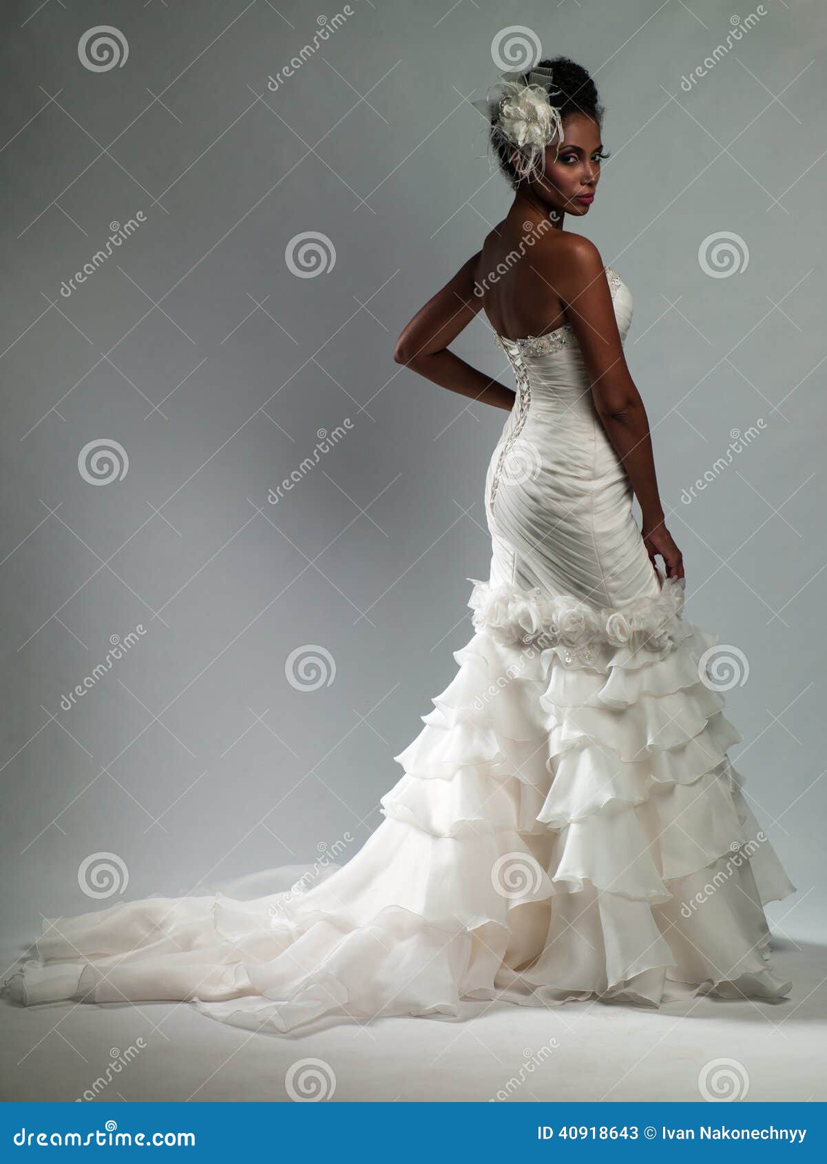 African american wedding dress