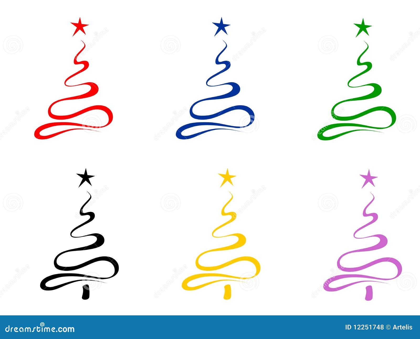 Alberi Di Natale Moderni Stilizzati Alberi Di Natale Stilizzati Fotografie Stock Libere da Diritti