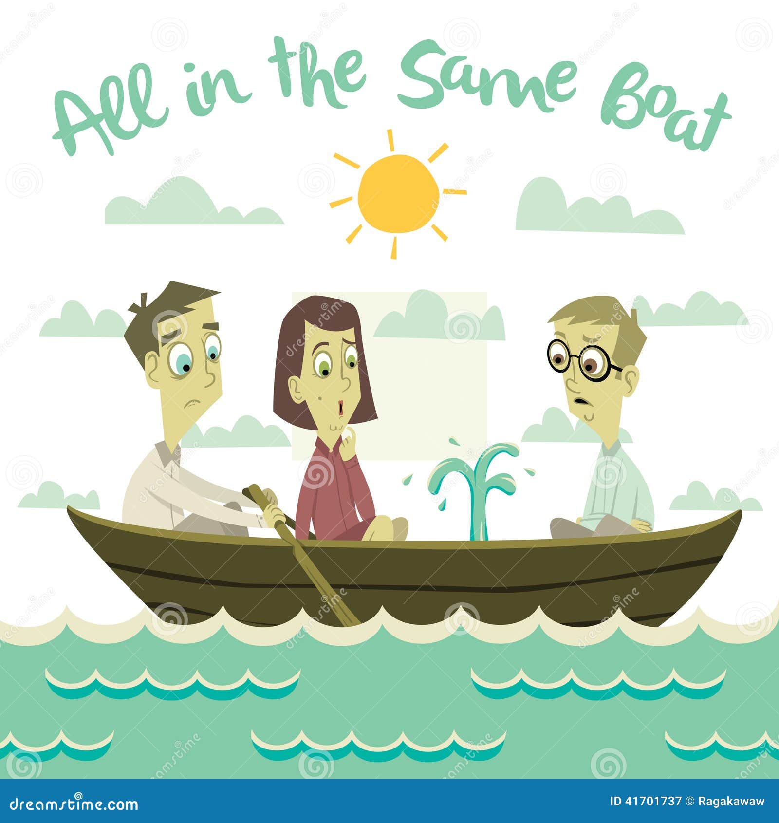 all-same-boat-illustration-doodle-idiom-41701737.jpg (1300×1390)