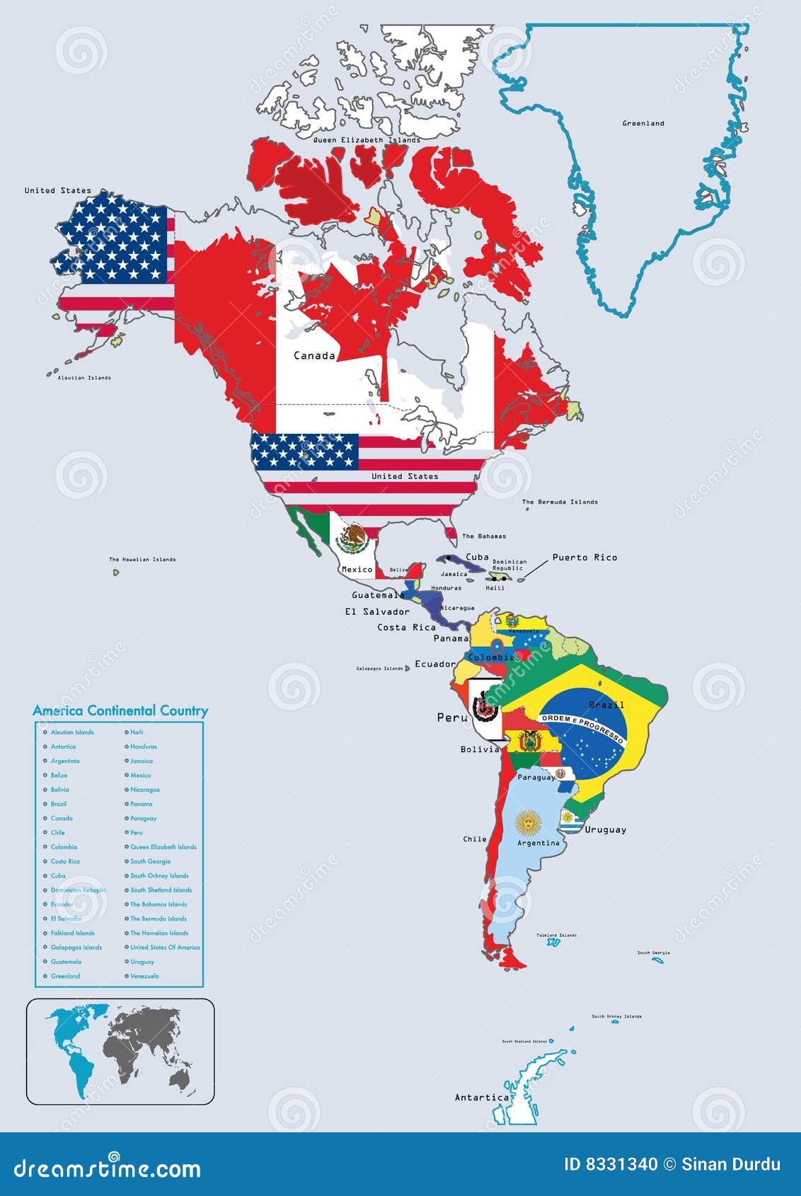 america-continental-country-flags-map-83