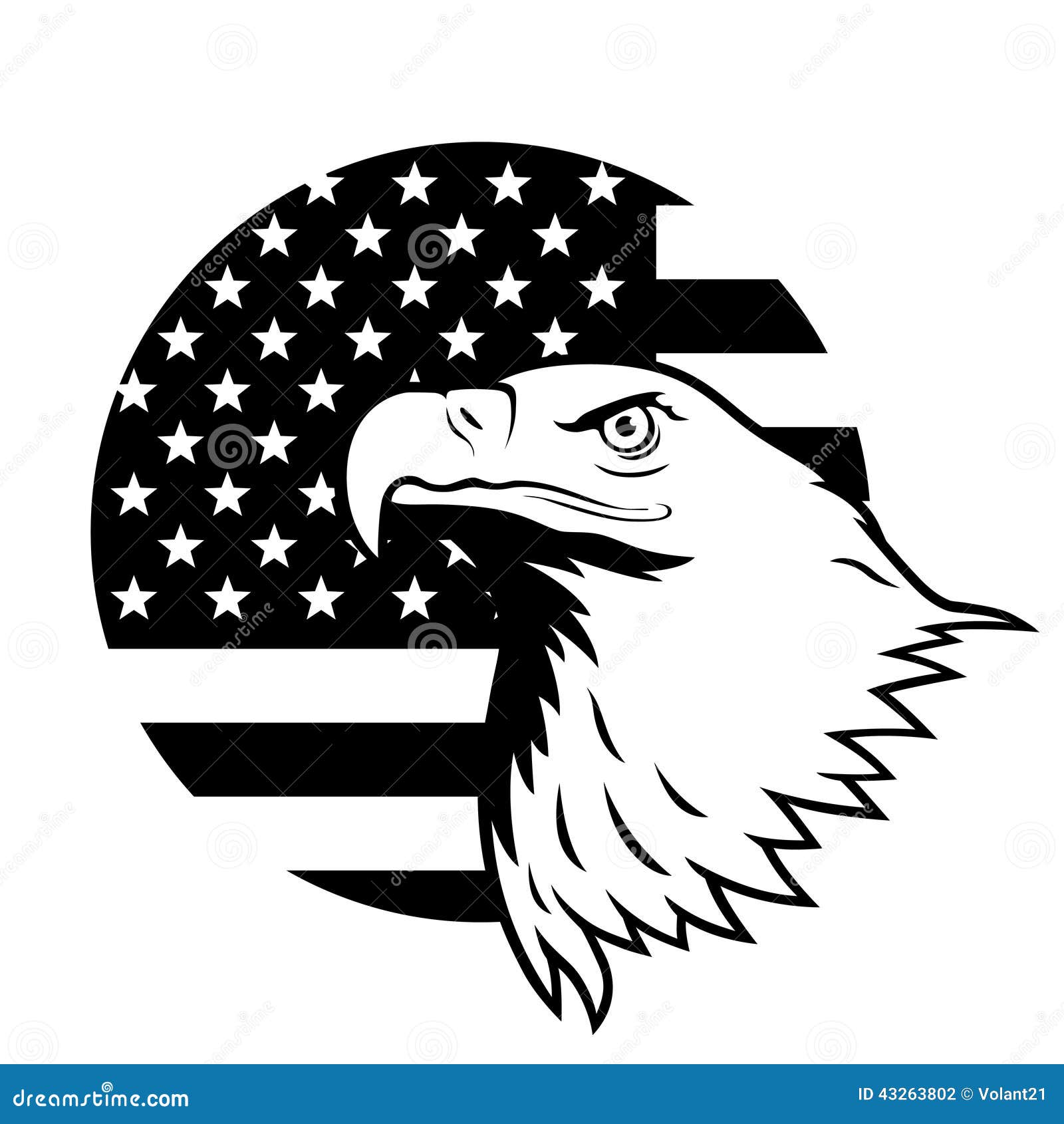 eagle and flag clipart - photo #28