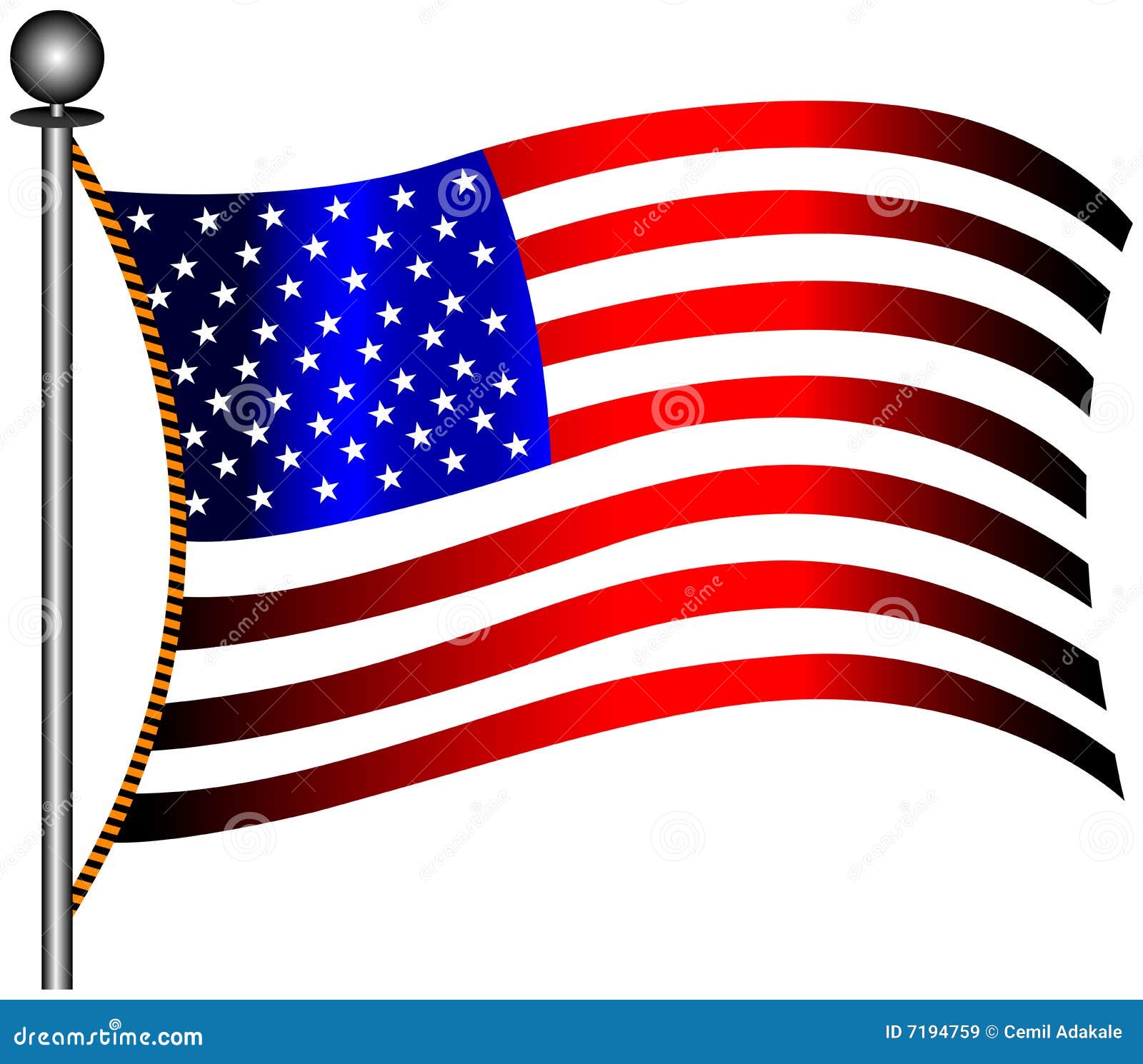 American Flag Royalty Free Stock Images Image 7194759