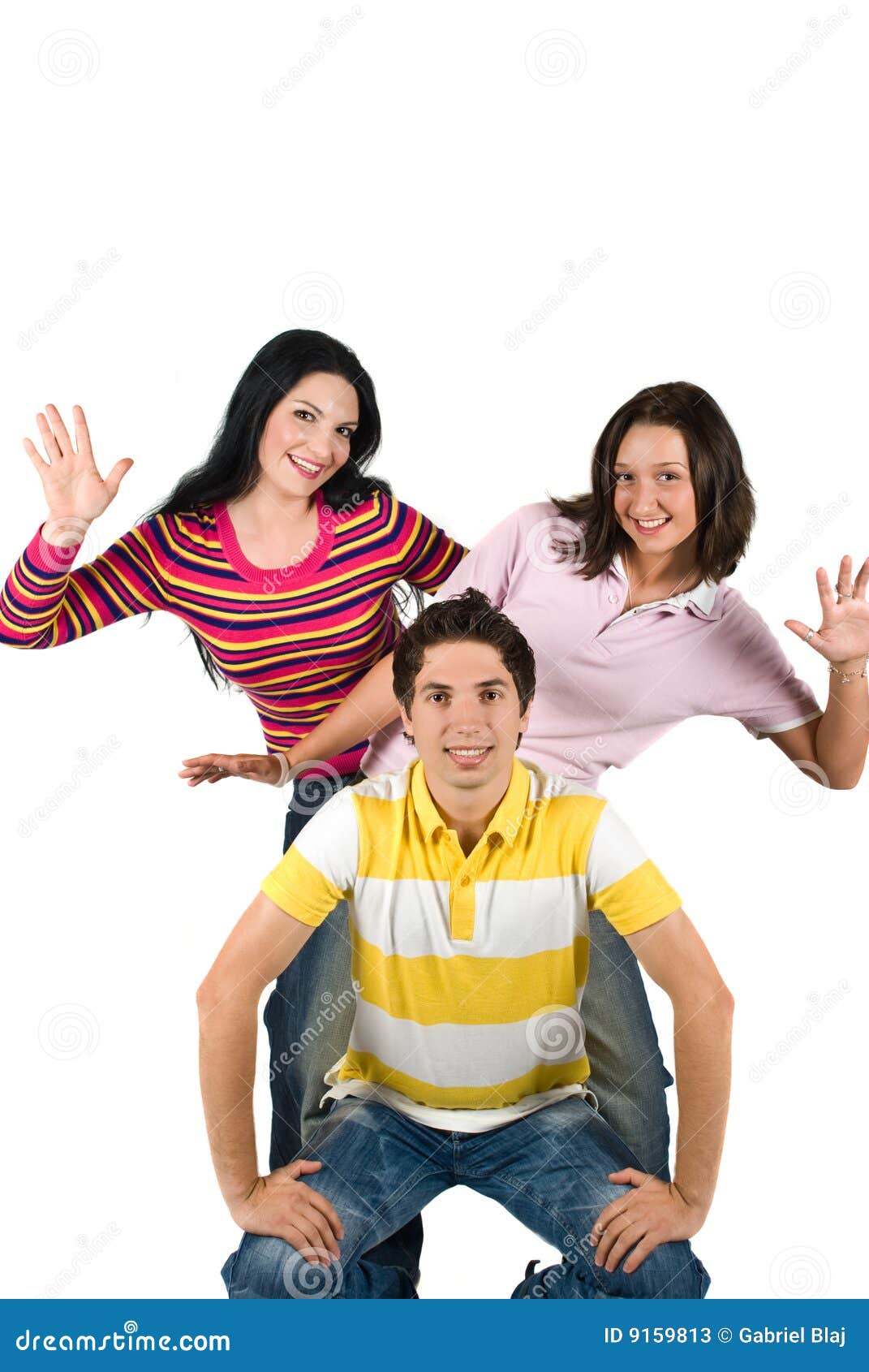 Conjunto Caras Alegres Foto Archivo Pictures