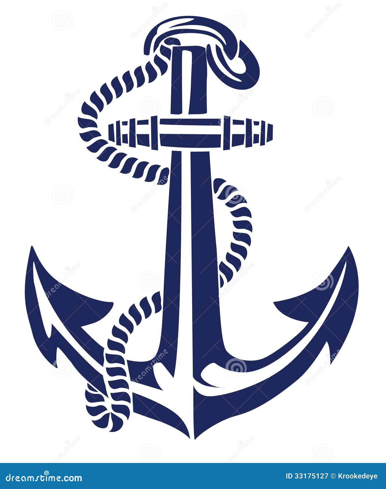 Anchor Stencil Vector Royalty Free Stock Photography - Image: 33175127