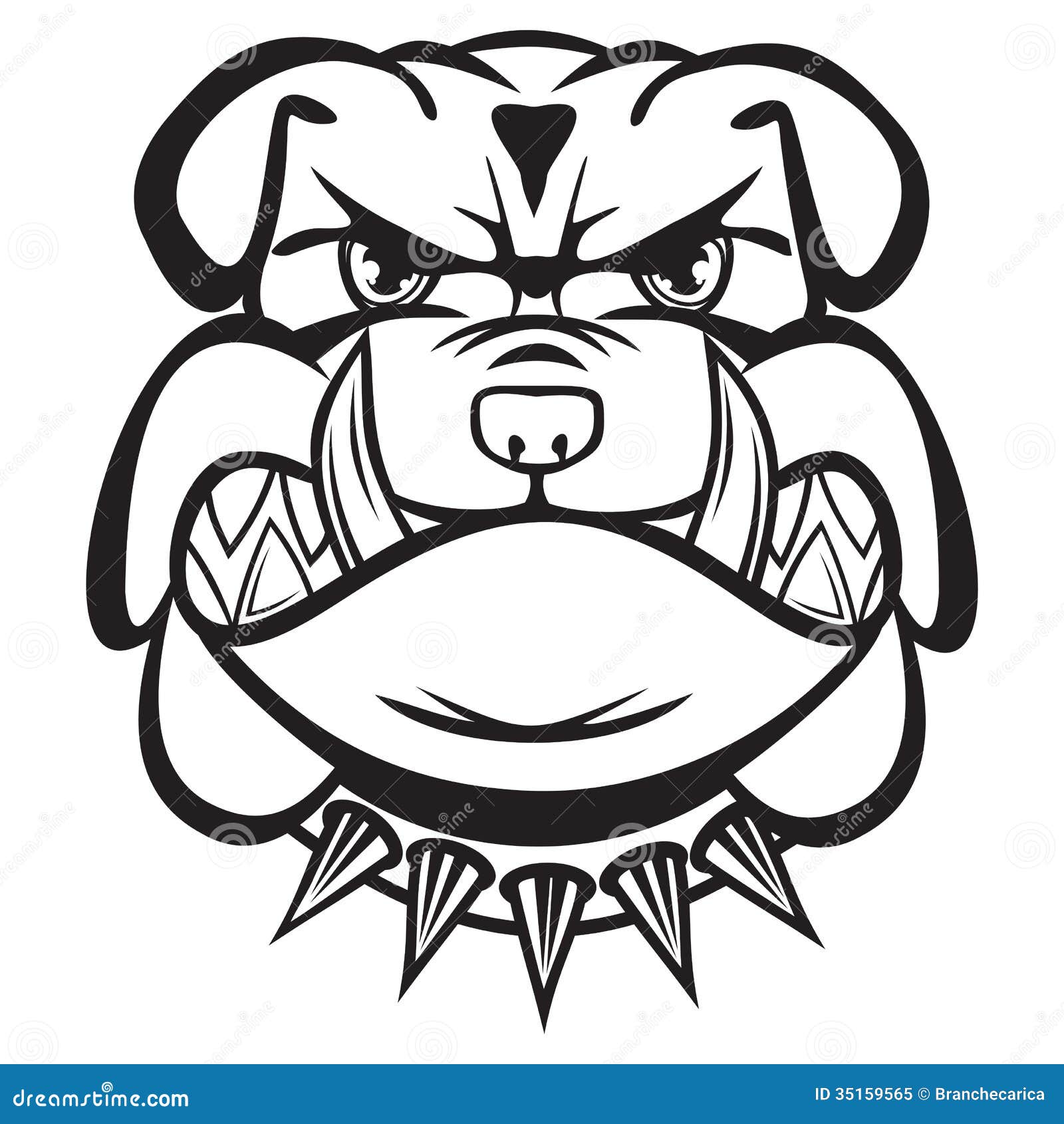 free black and white bulldog clipart - photo #38