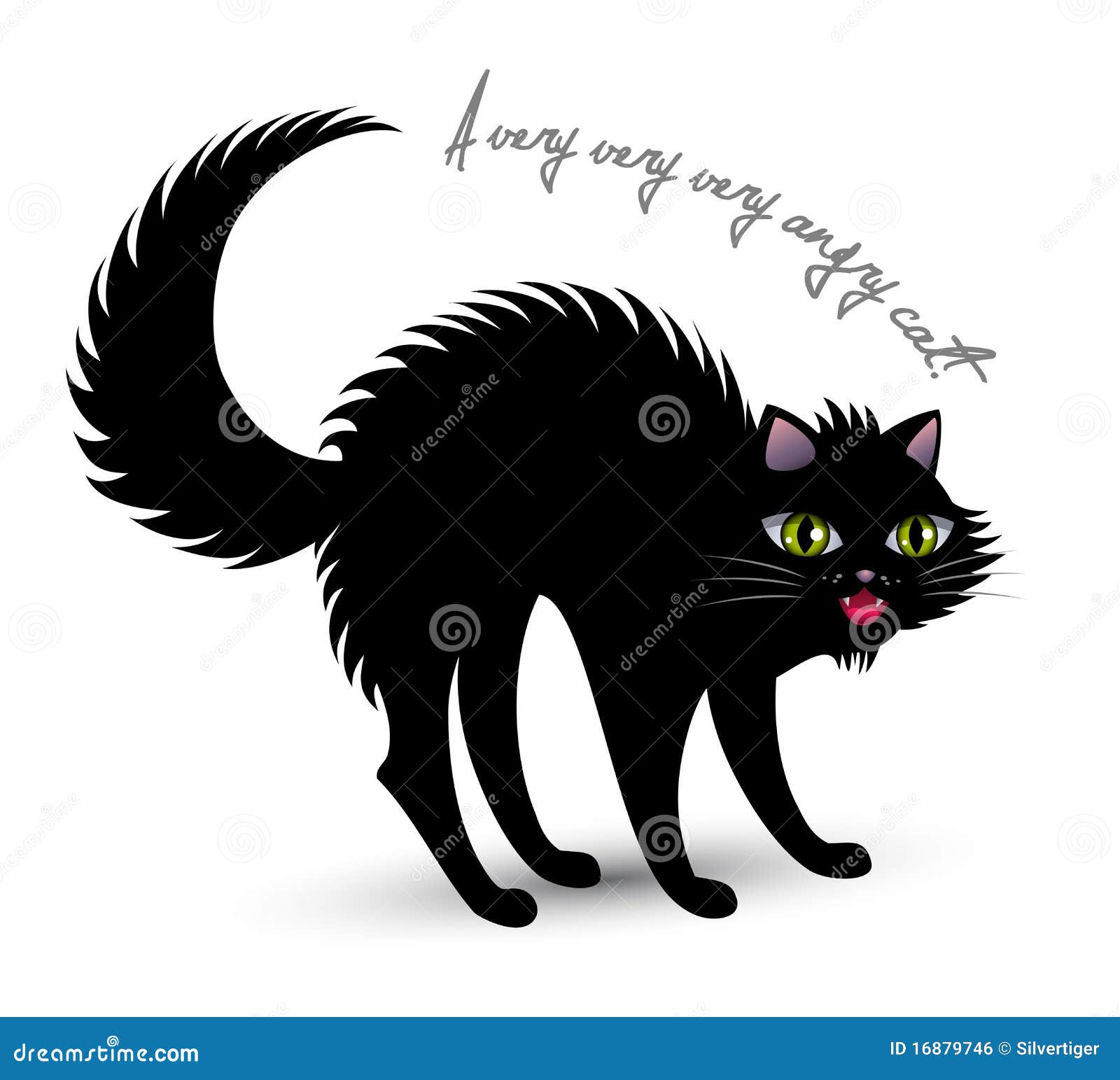 cat hissing clipart - photo #3