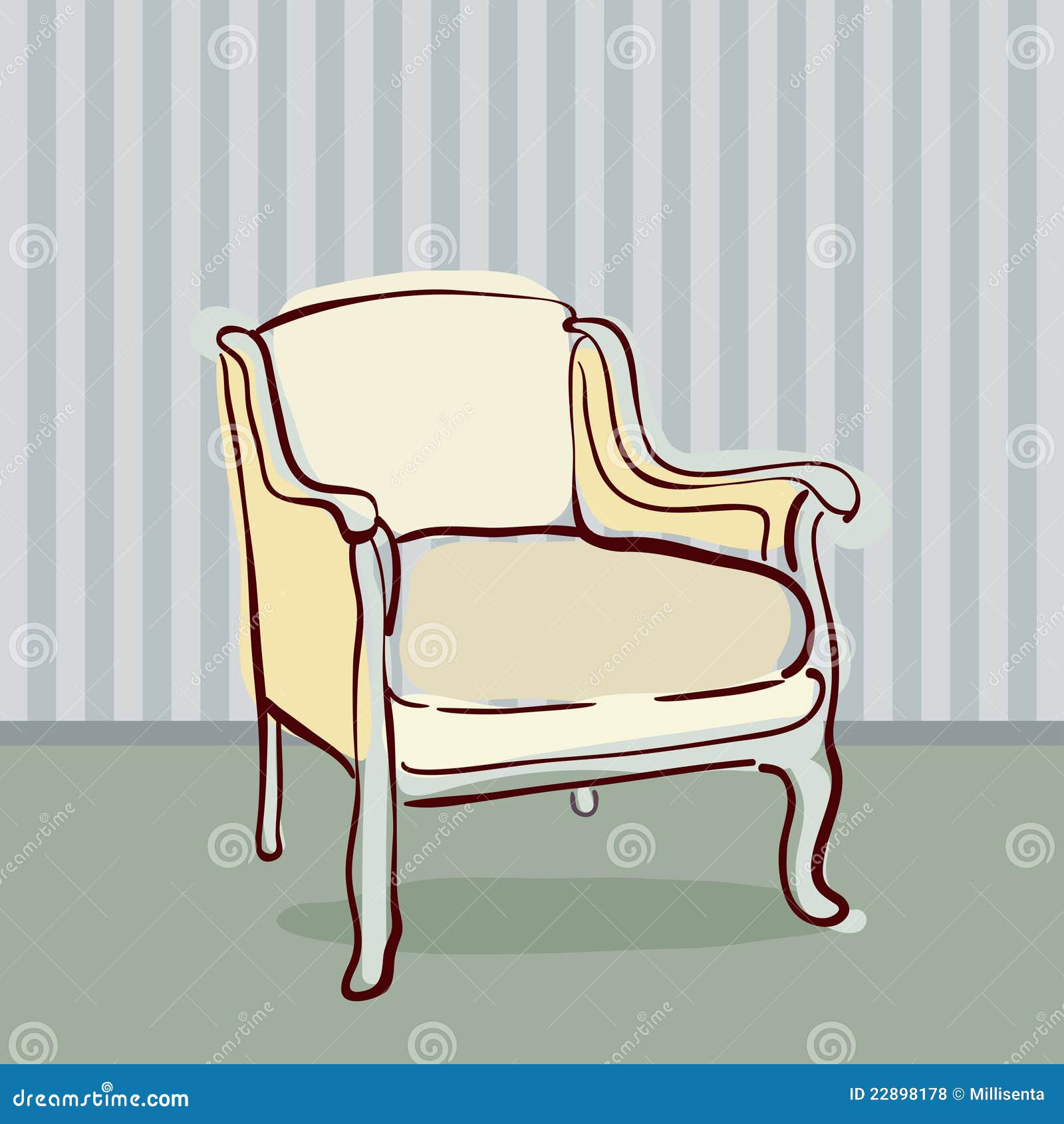 Antique Chair Retro Style Royalty Free Stock Photos  Image: 22898178