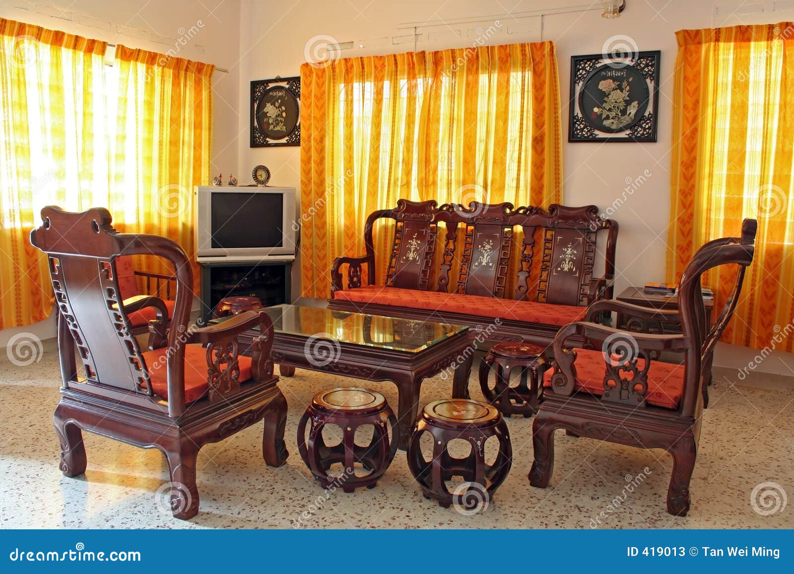 Antique Chinese Rosewood Furniture Stock Photos - Image: 419013