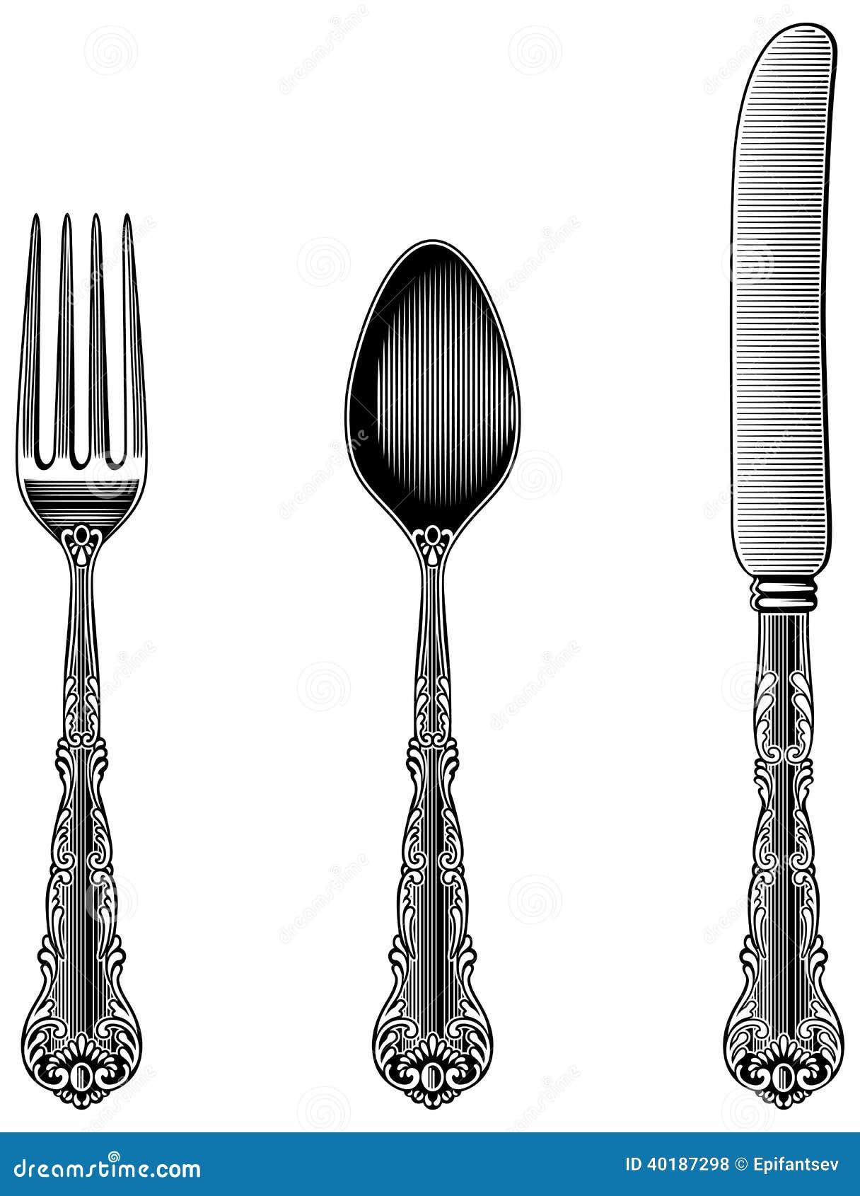 vintage cutlery clip art - photo #6