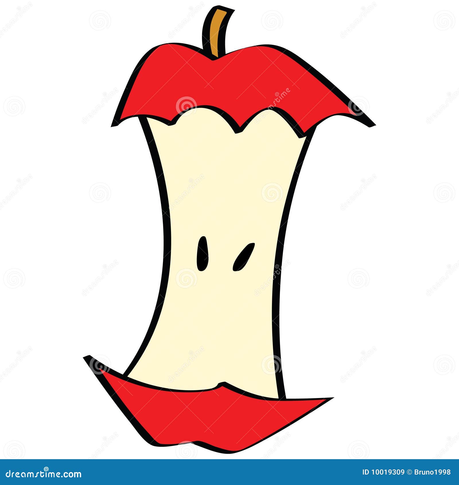 free apple core clip art - photo #29