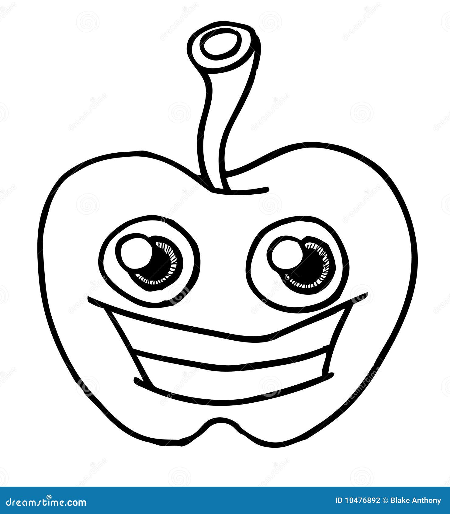 clipart apple with face - photo #22