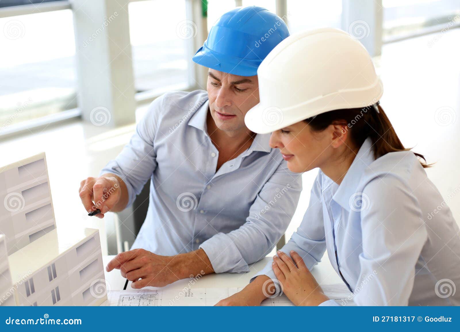 Architects At Work Royalty Free Stock Photography - Image: 27181317