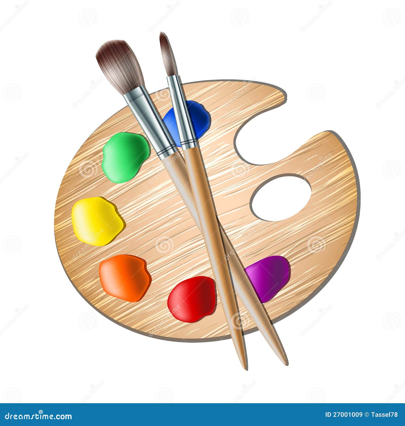 clipart paint brushes and palette - photo #48