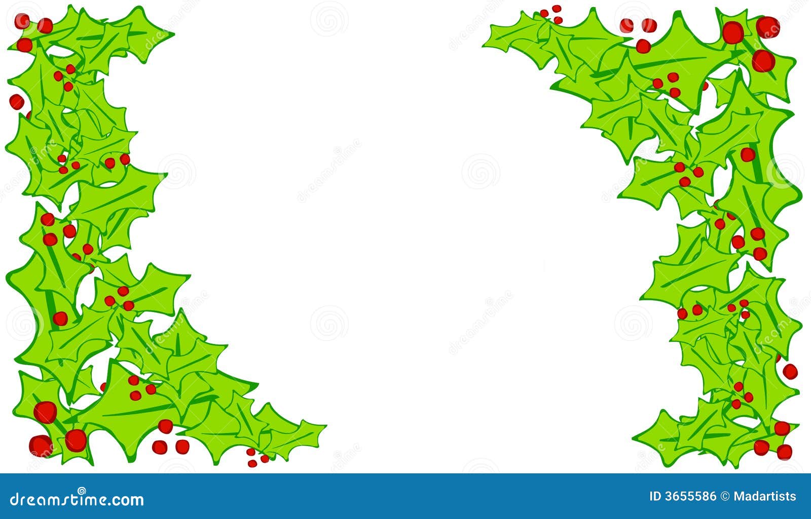 clip art borders holly leaves - photo #2