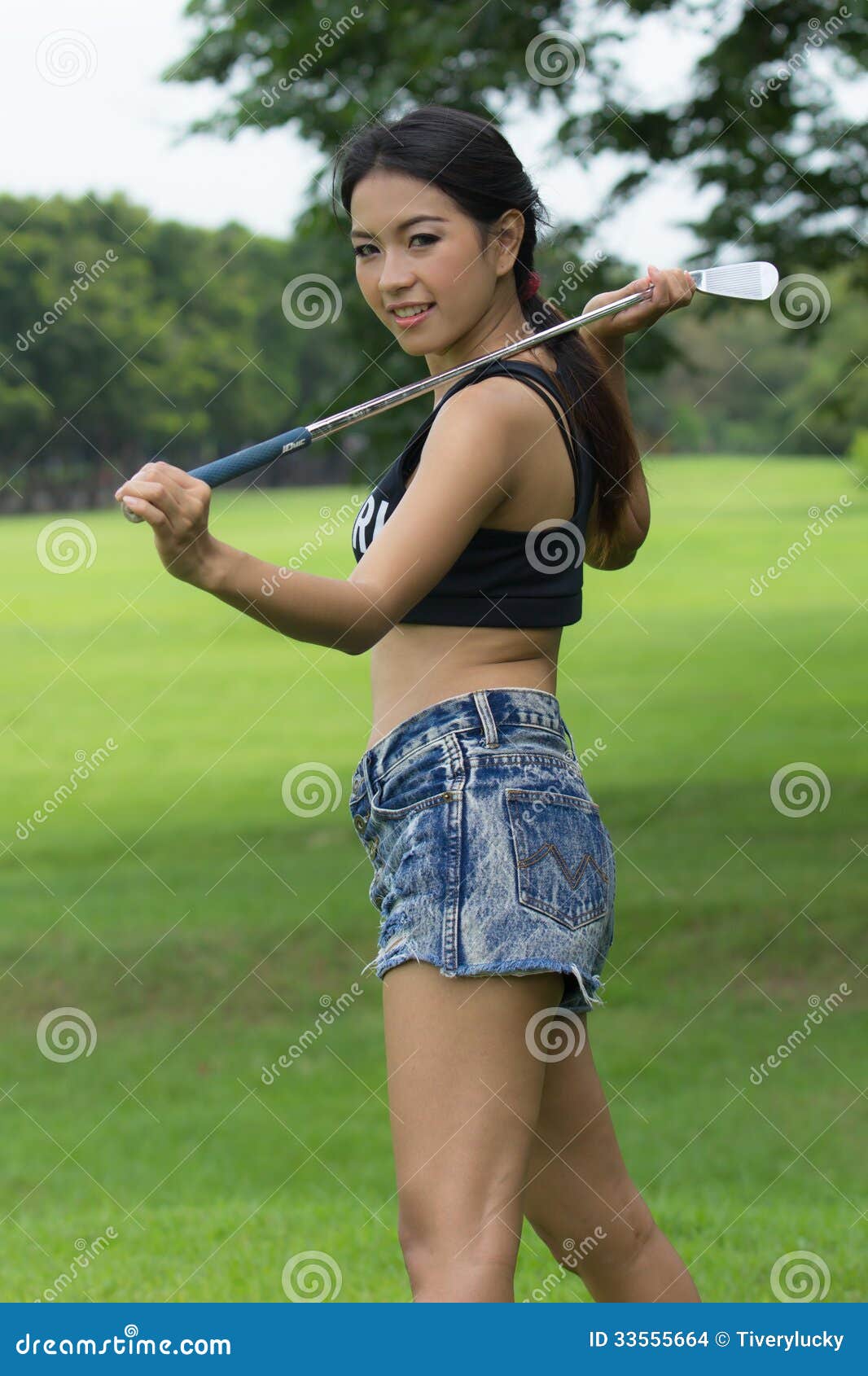 Asian Woman Golfer 65