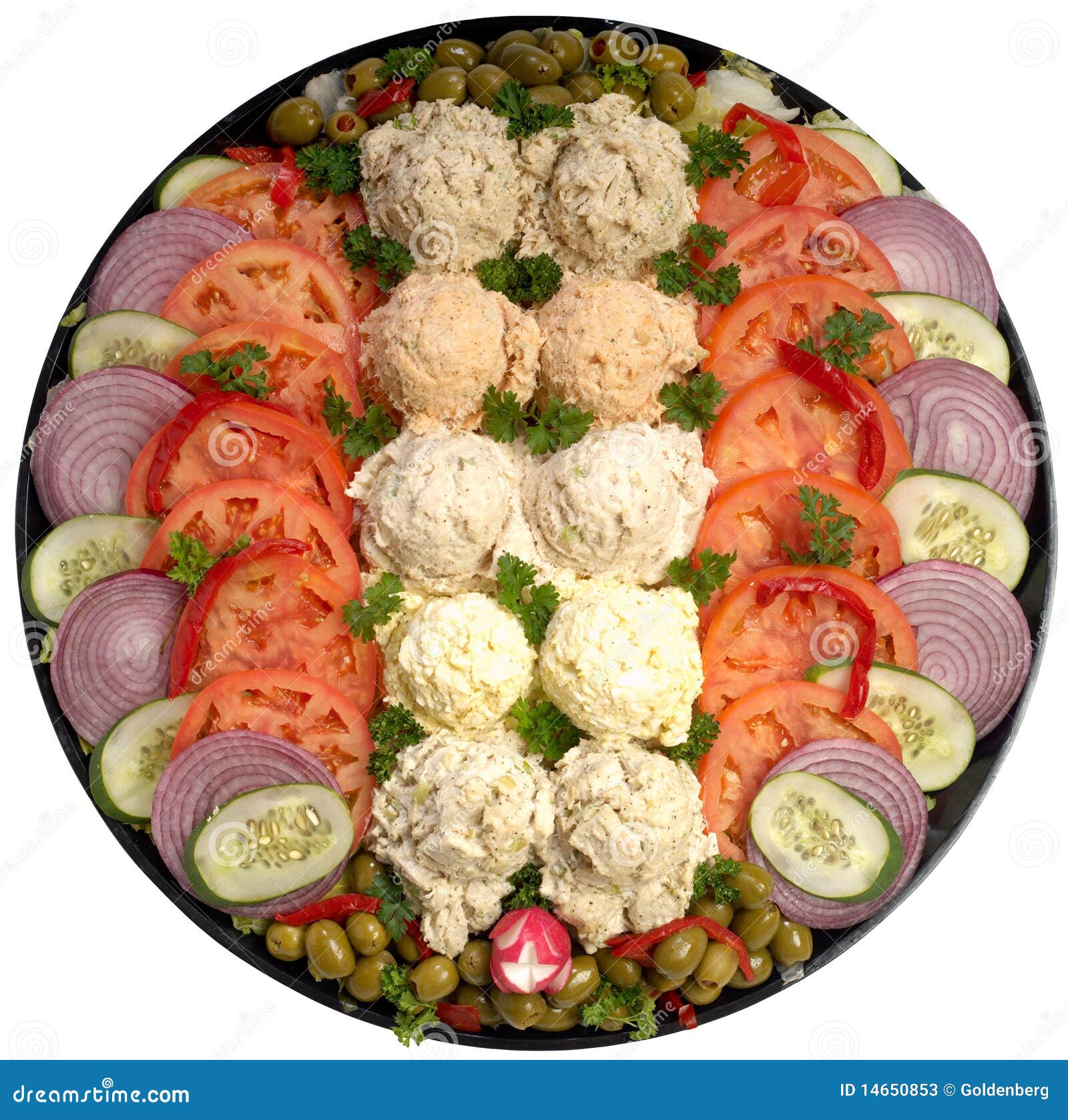 Assorted Salad Platter Stock Photos Image 14650853
