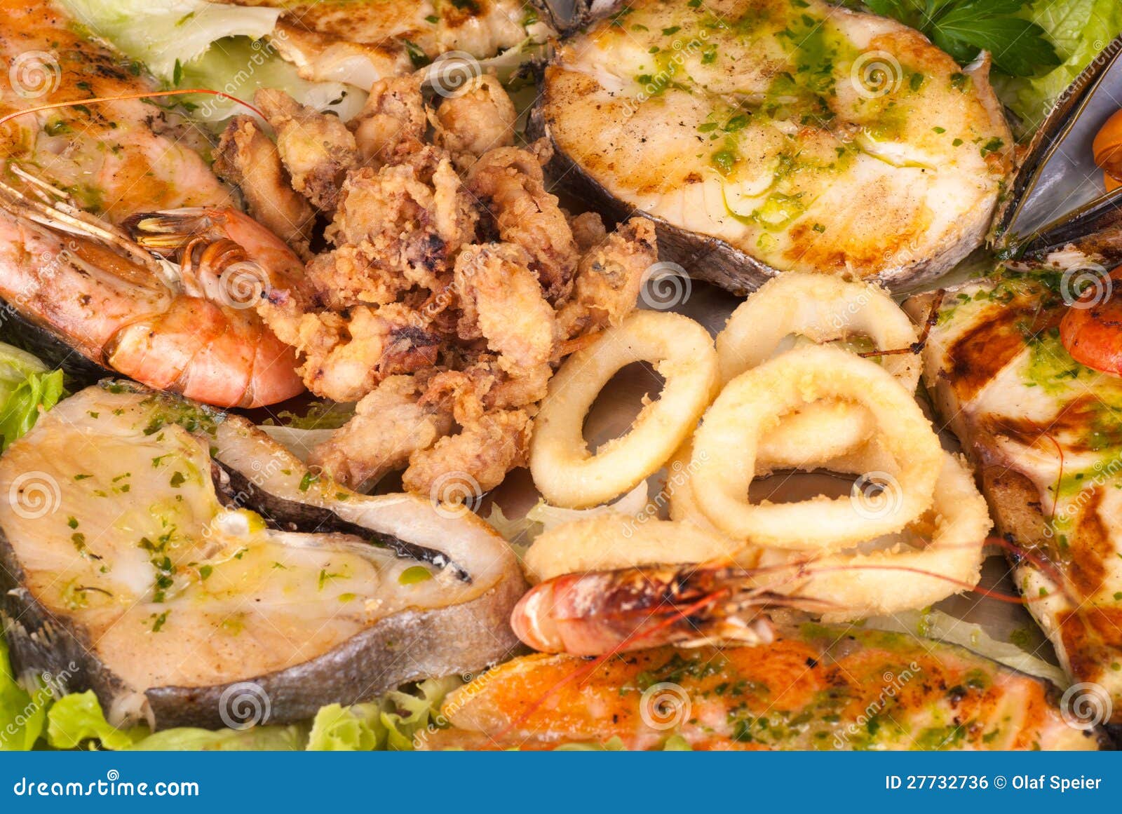Assorted Seafood Royalty Free Stock Image Image 27732736