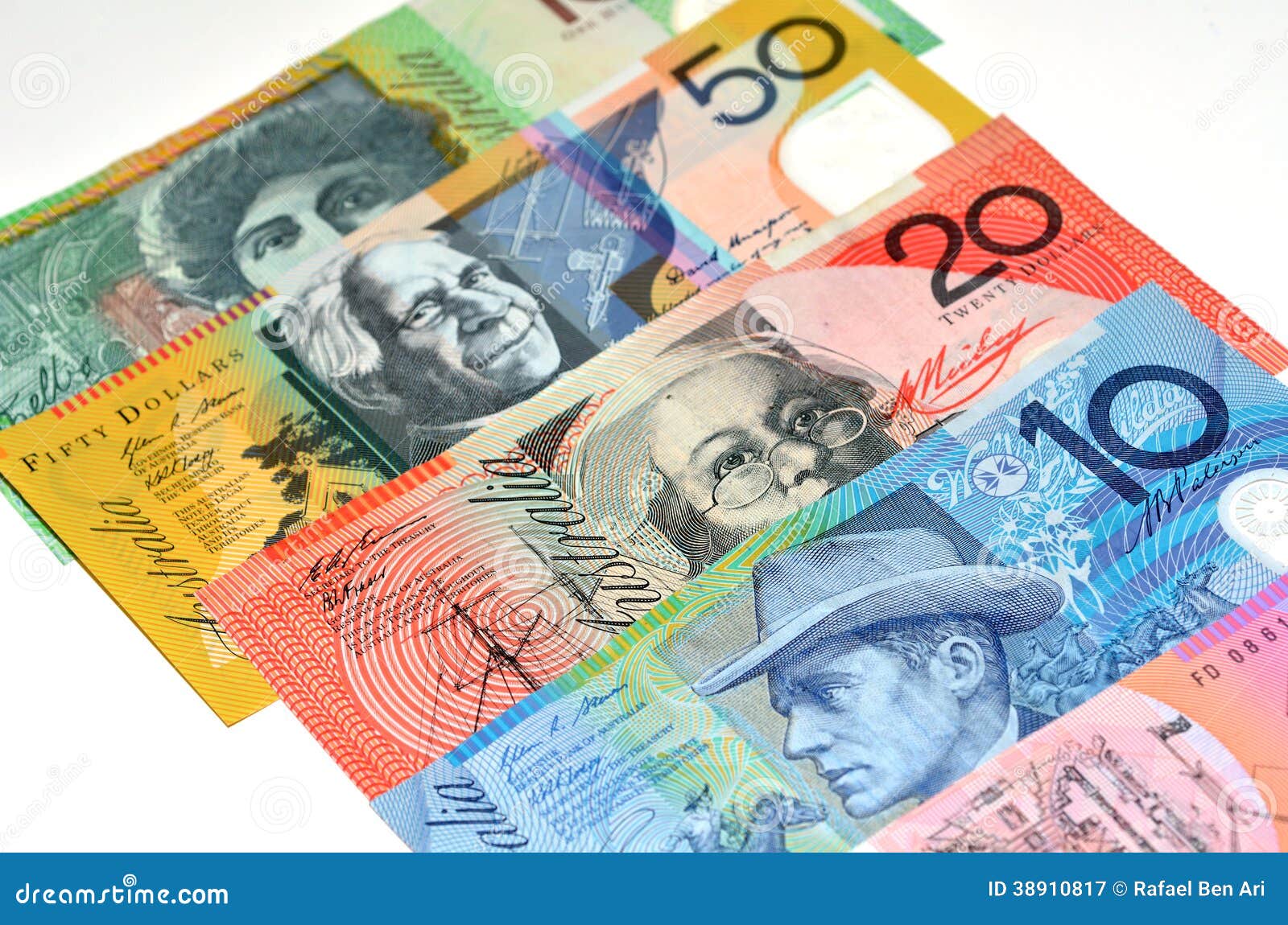 Australian Dollar Bank Notes Stock Photo - Image: 38910817