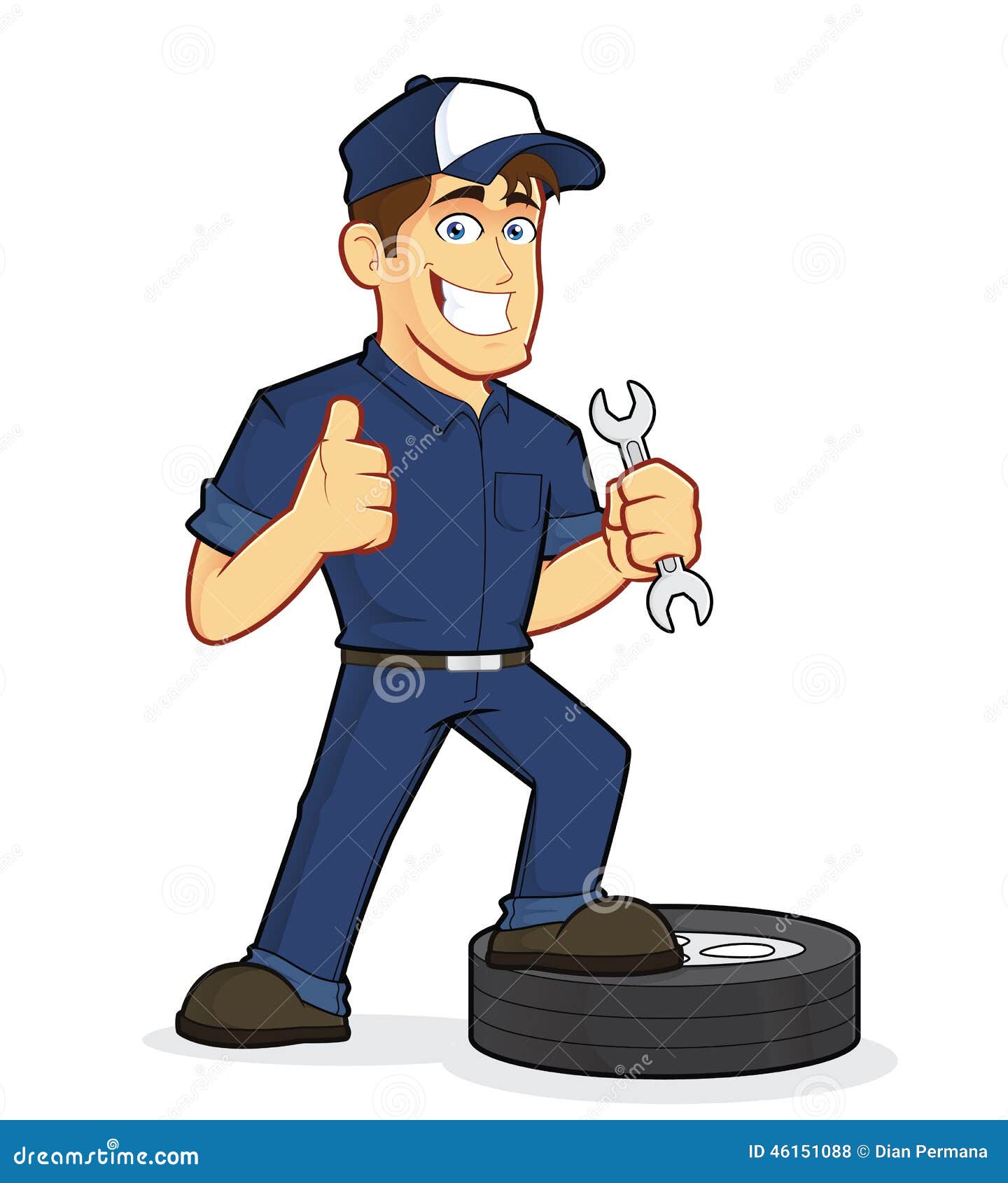 Auto Mechanic Stock Vector - Image: 46151088