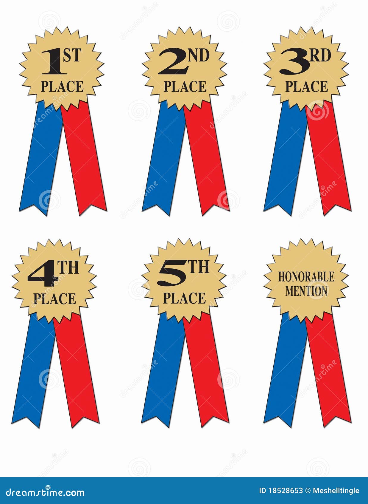 Award Or Winner Ribbons Stock Photos - Image: 18528653
