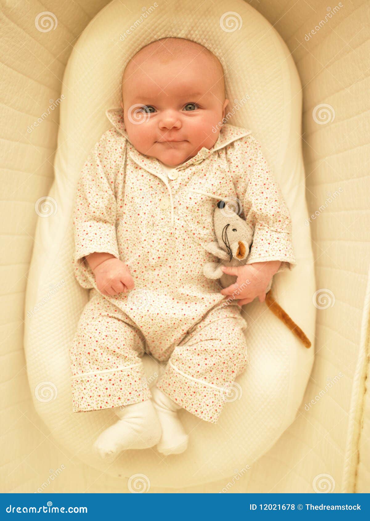 Baby In Bassinet Royalty Free Stock Photos - Image: 12021678