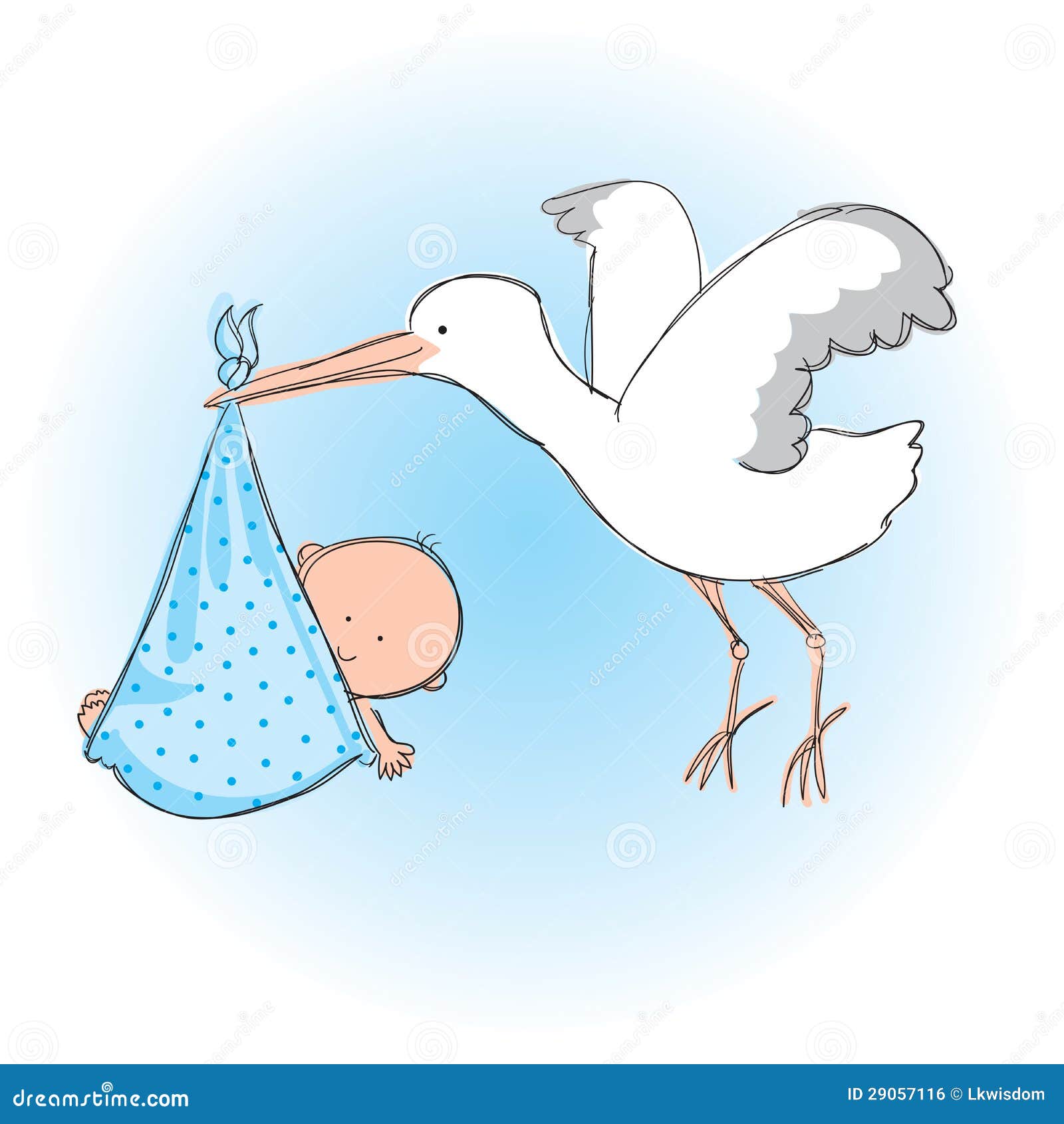 baby boy stork clipart - photo #29