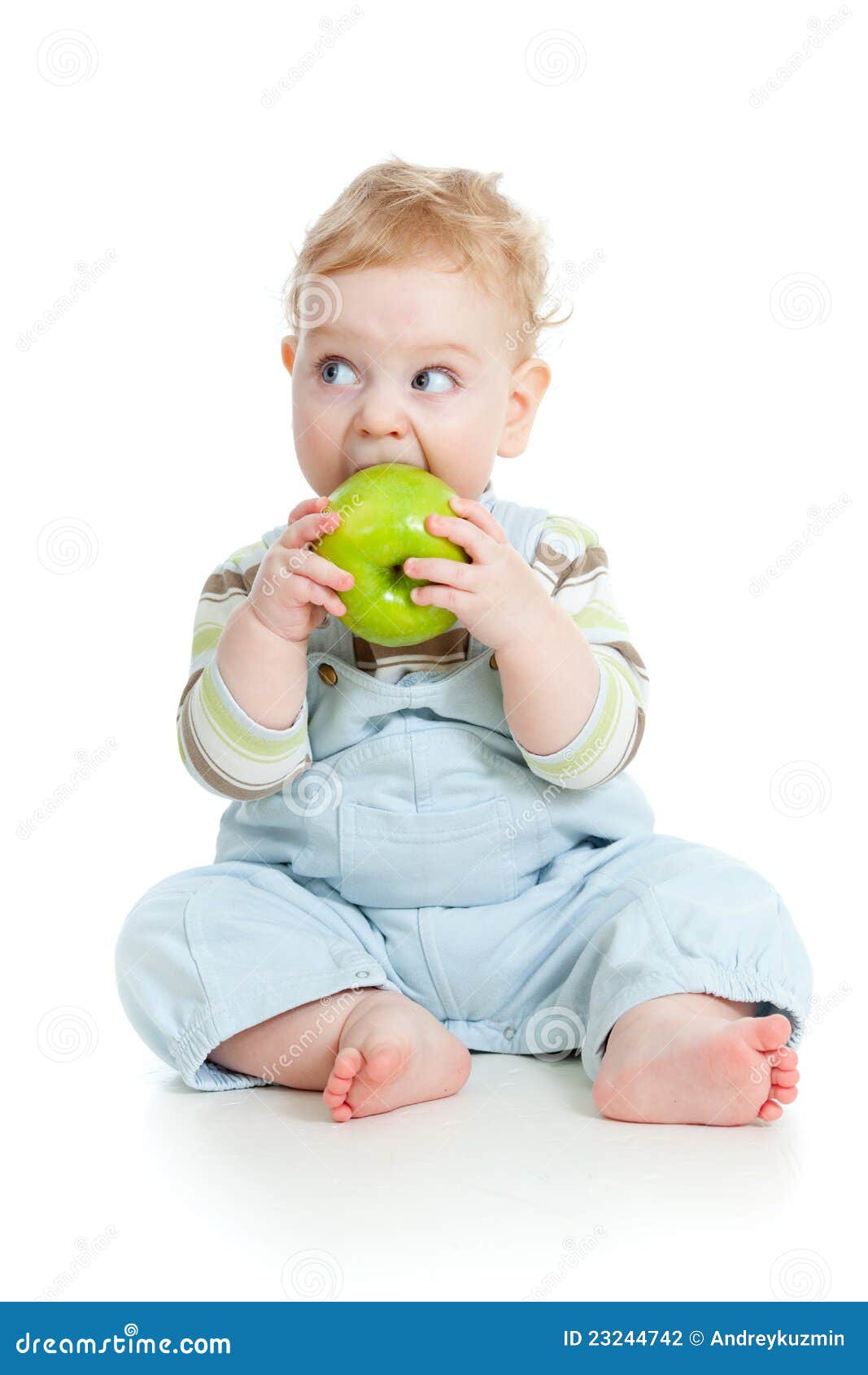 Baby Boy Eating Healthy Food Stock Photography - Image: 23244742