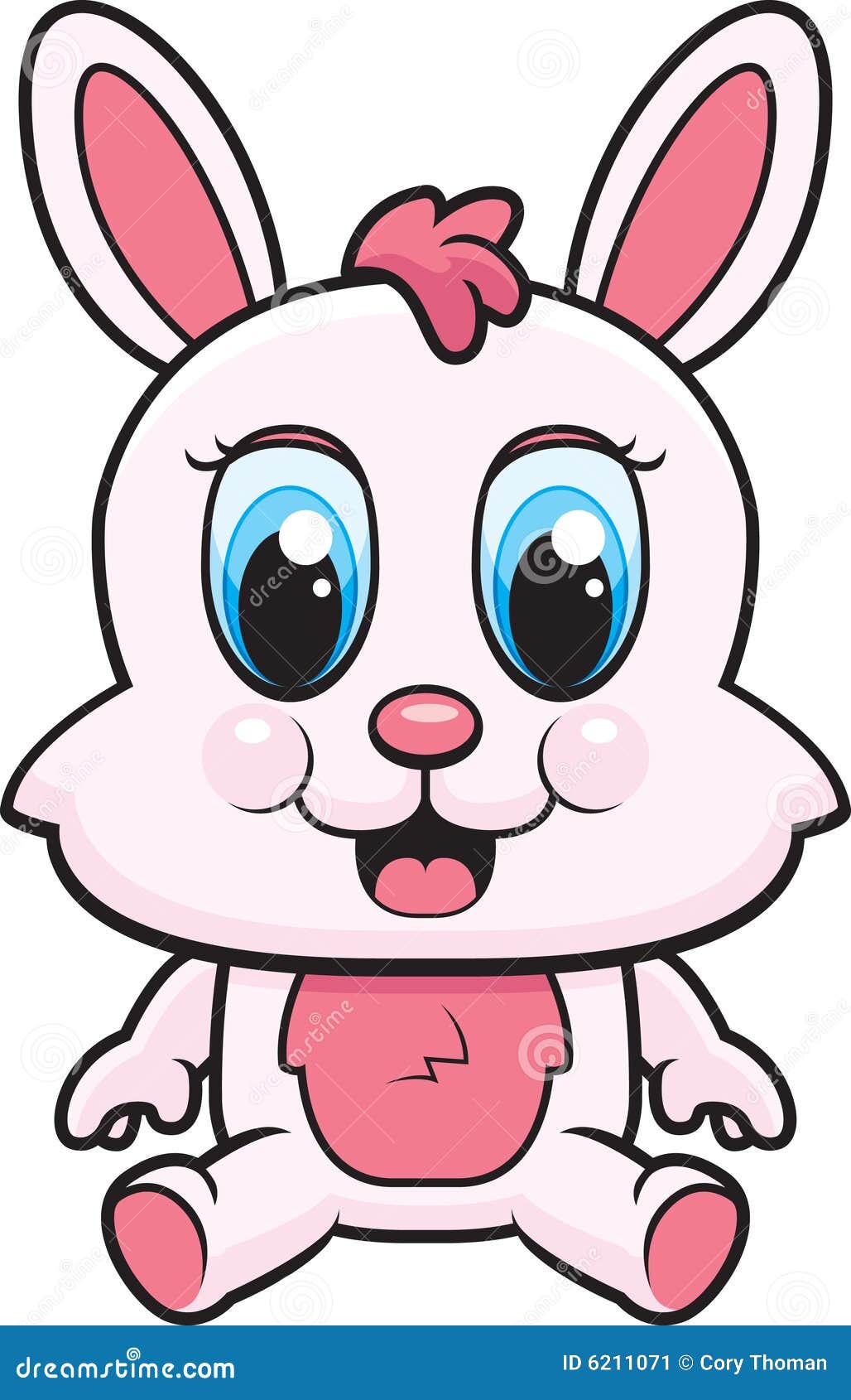 A cute baby rabbit cartoon. - baby-bunny-6211071
