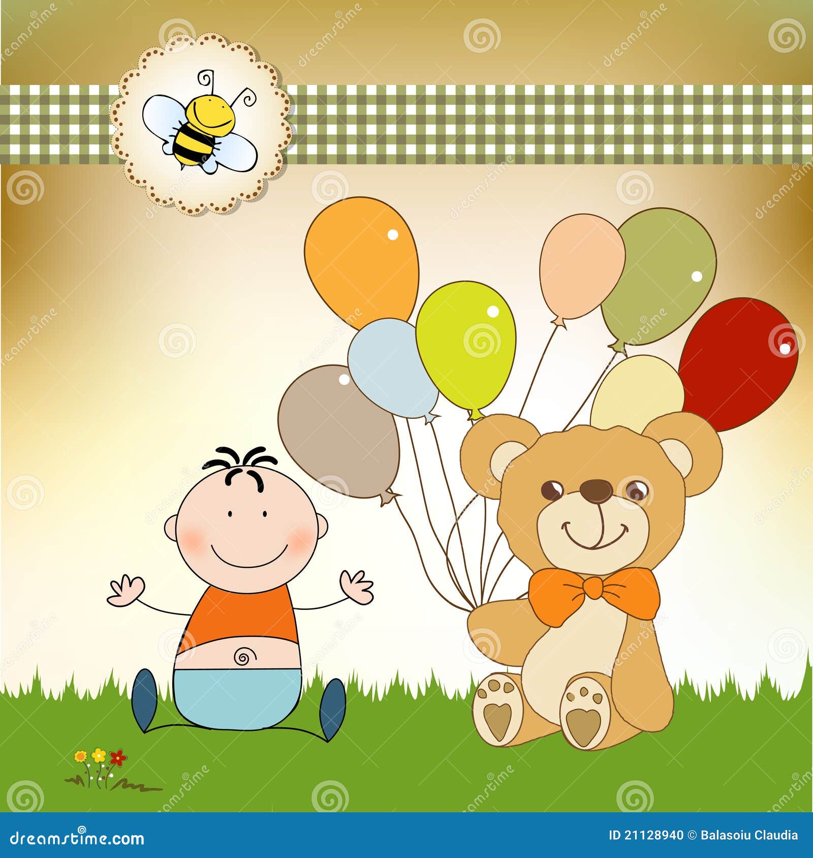teddy bear with balloons free clipart - photo #46